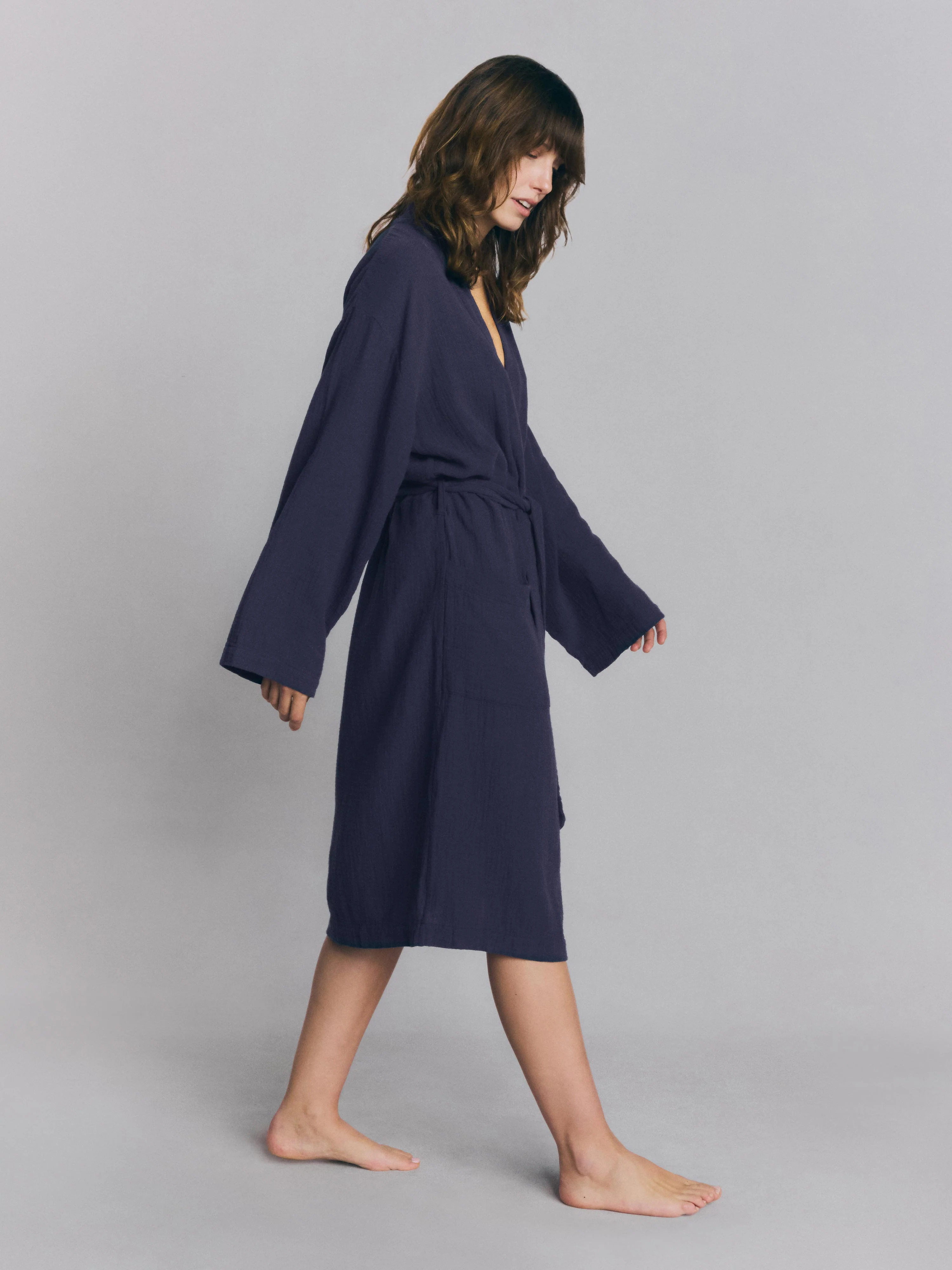 Atlantic Cotton Gauze Robe - Image 2