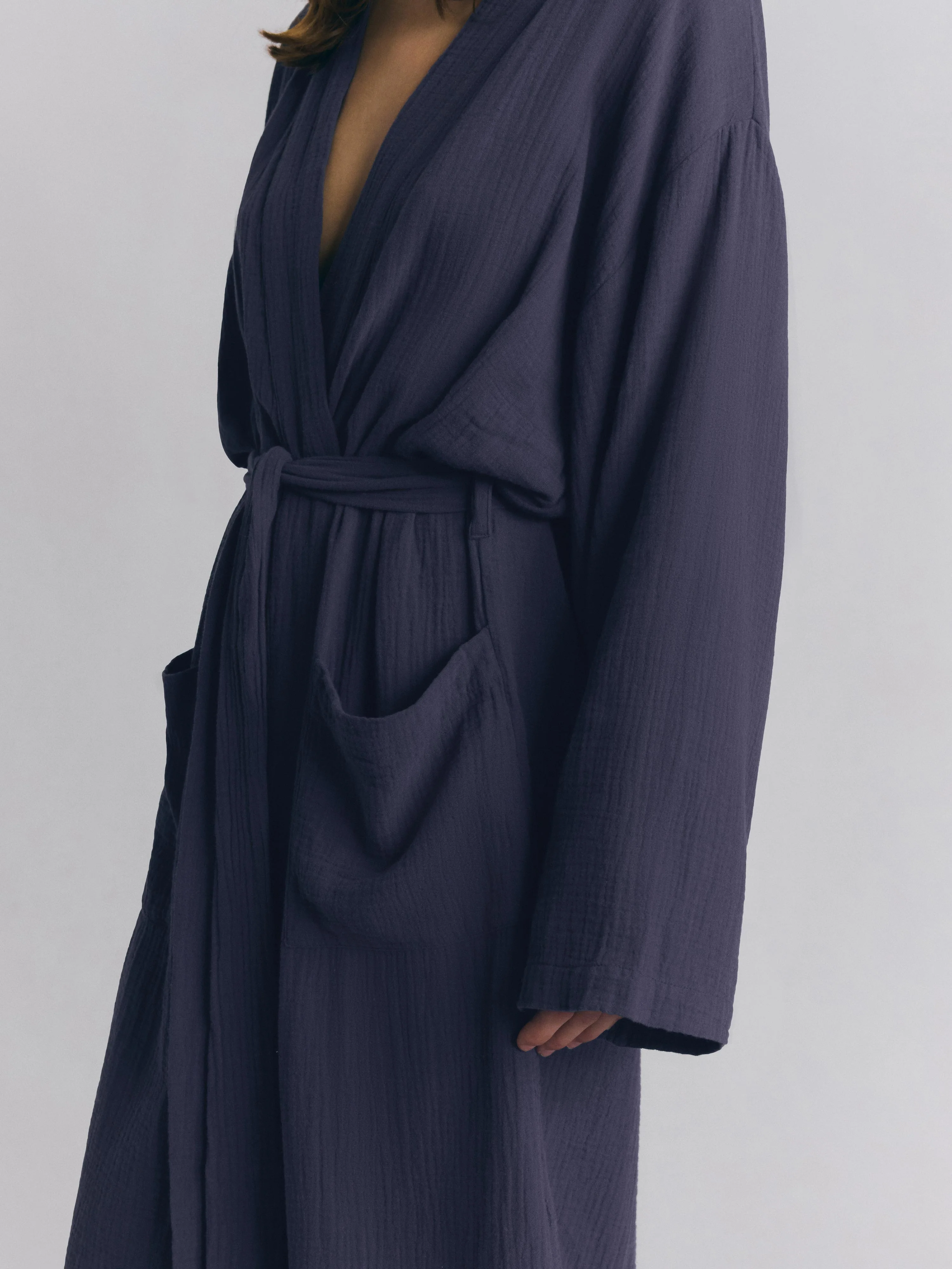 Atlantic Cotton Gauze Robe - Image 4