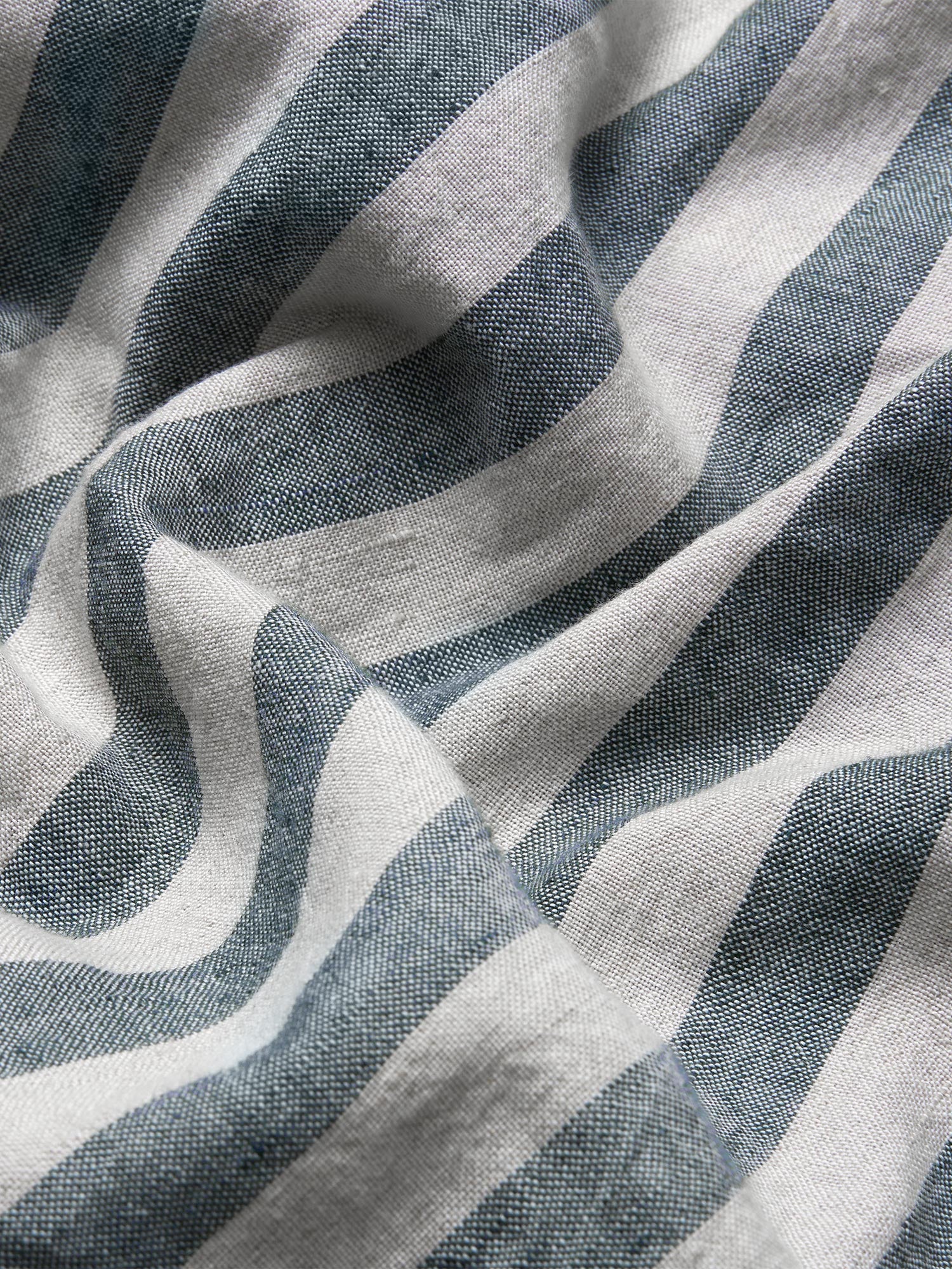 Atlantic Pembroke Stripe Linen Blend Pillowcases (Pair) - Image 3