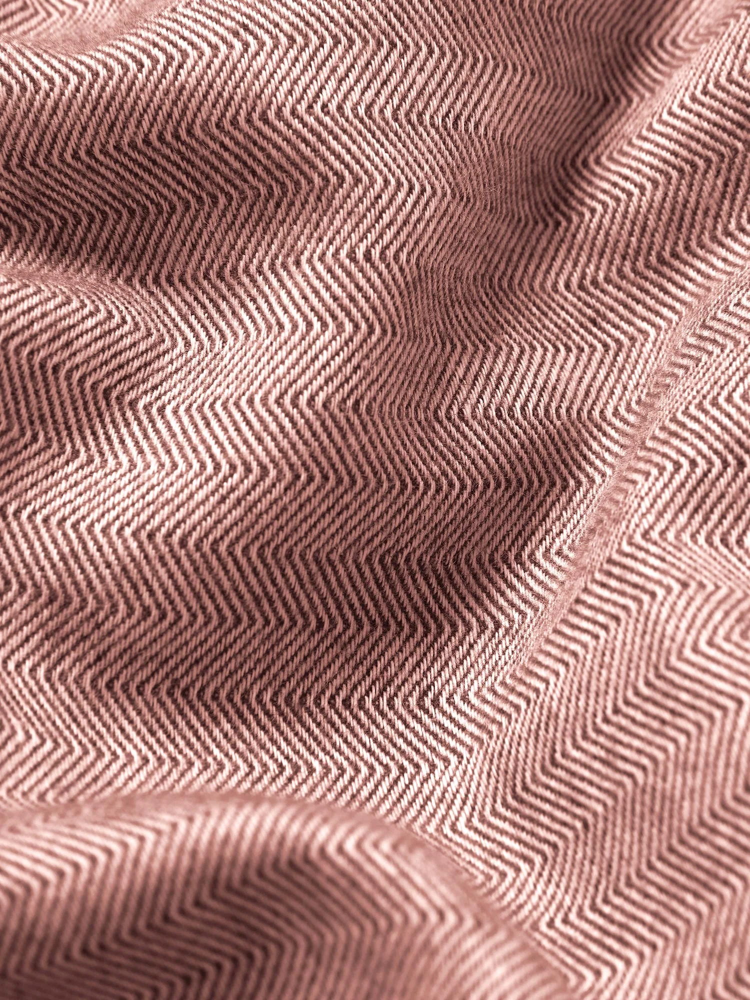 Auburn Red Herringbone Brushed Cotton Pillowcases (Pair) - Image 3