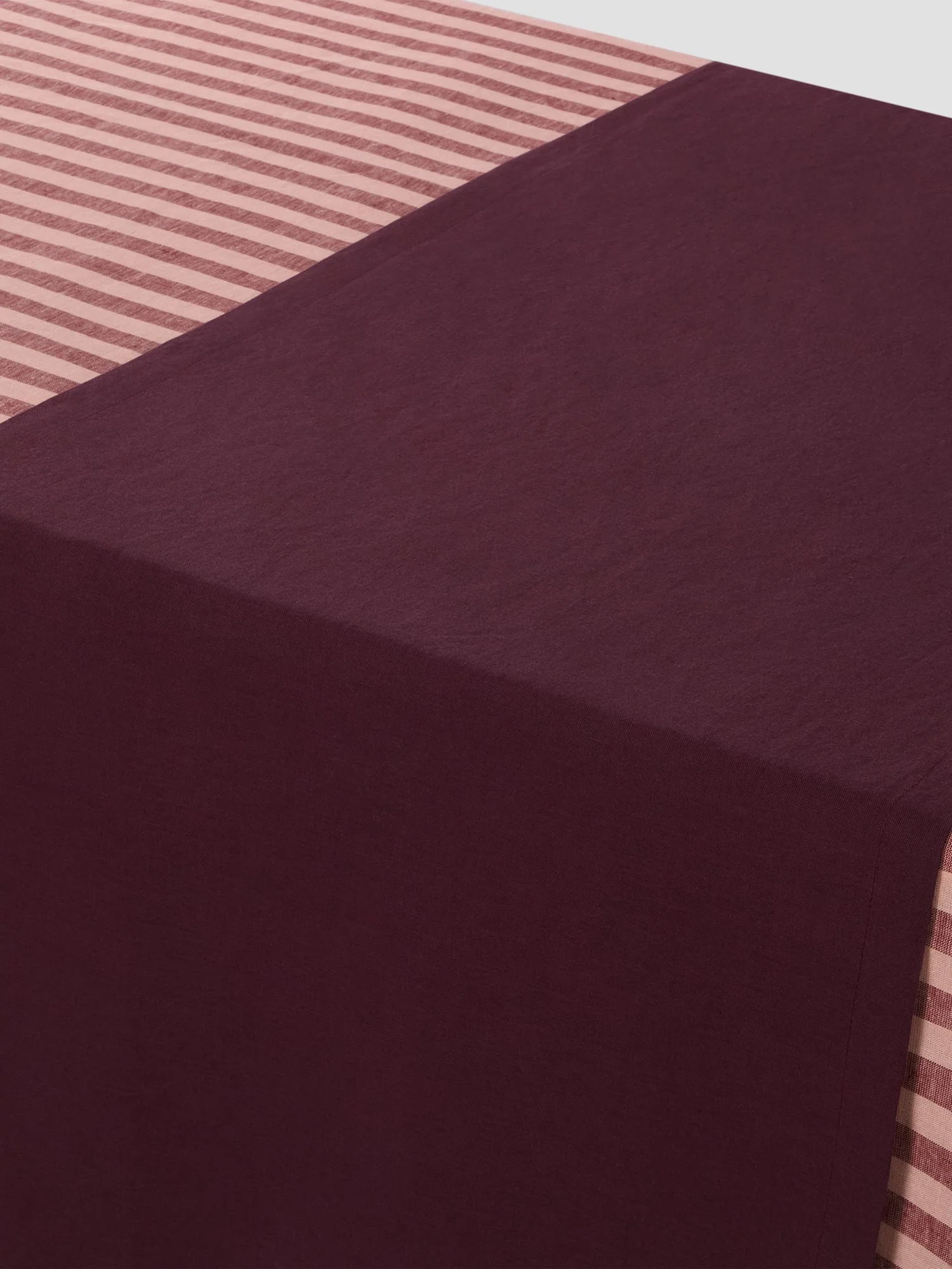 Berry Linen Blend Table Runner - Image 2