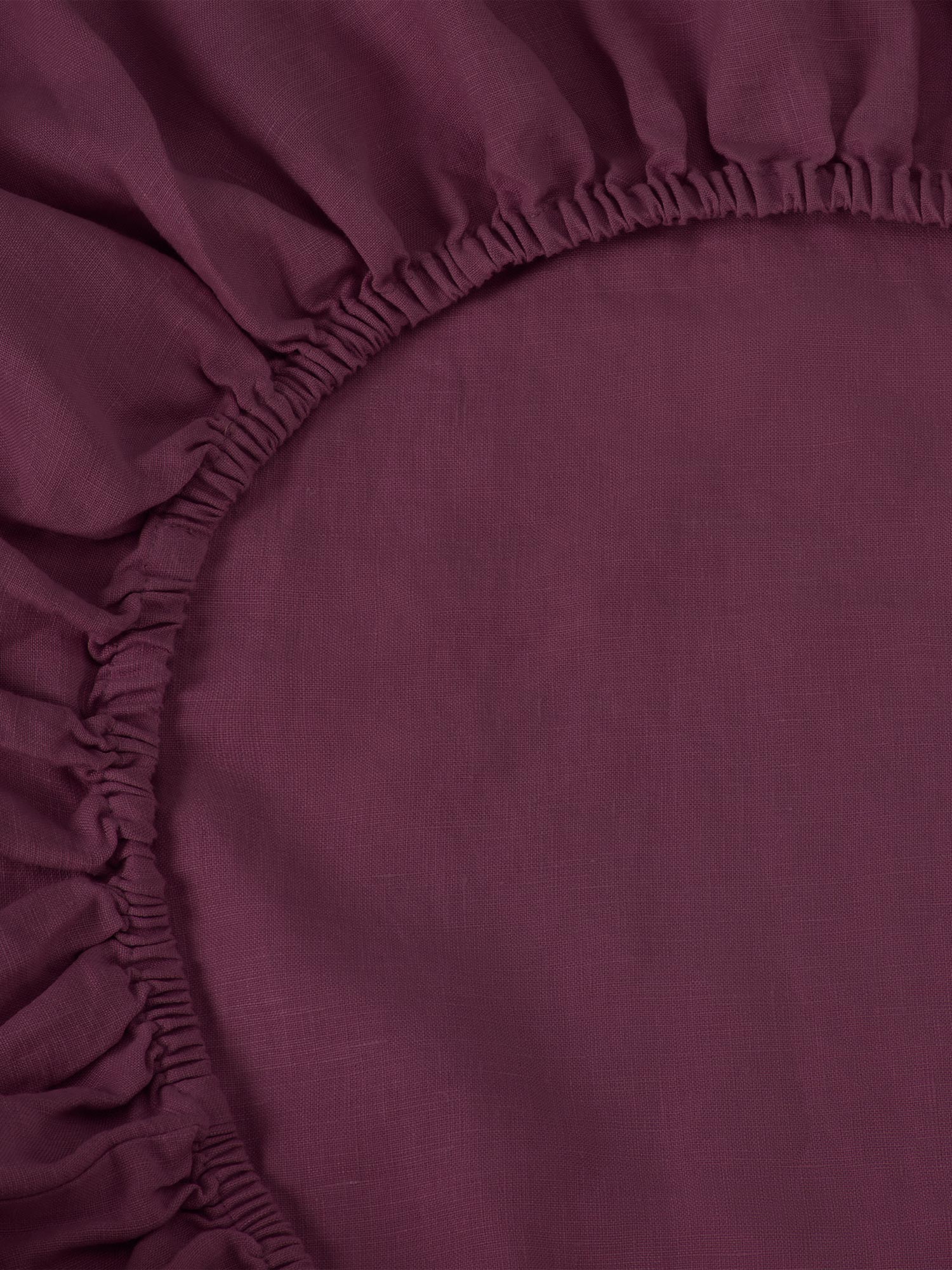 Berry 100% Linen Fitted Sheet - Image 2