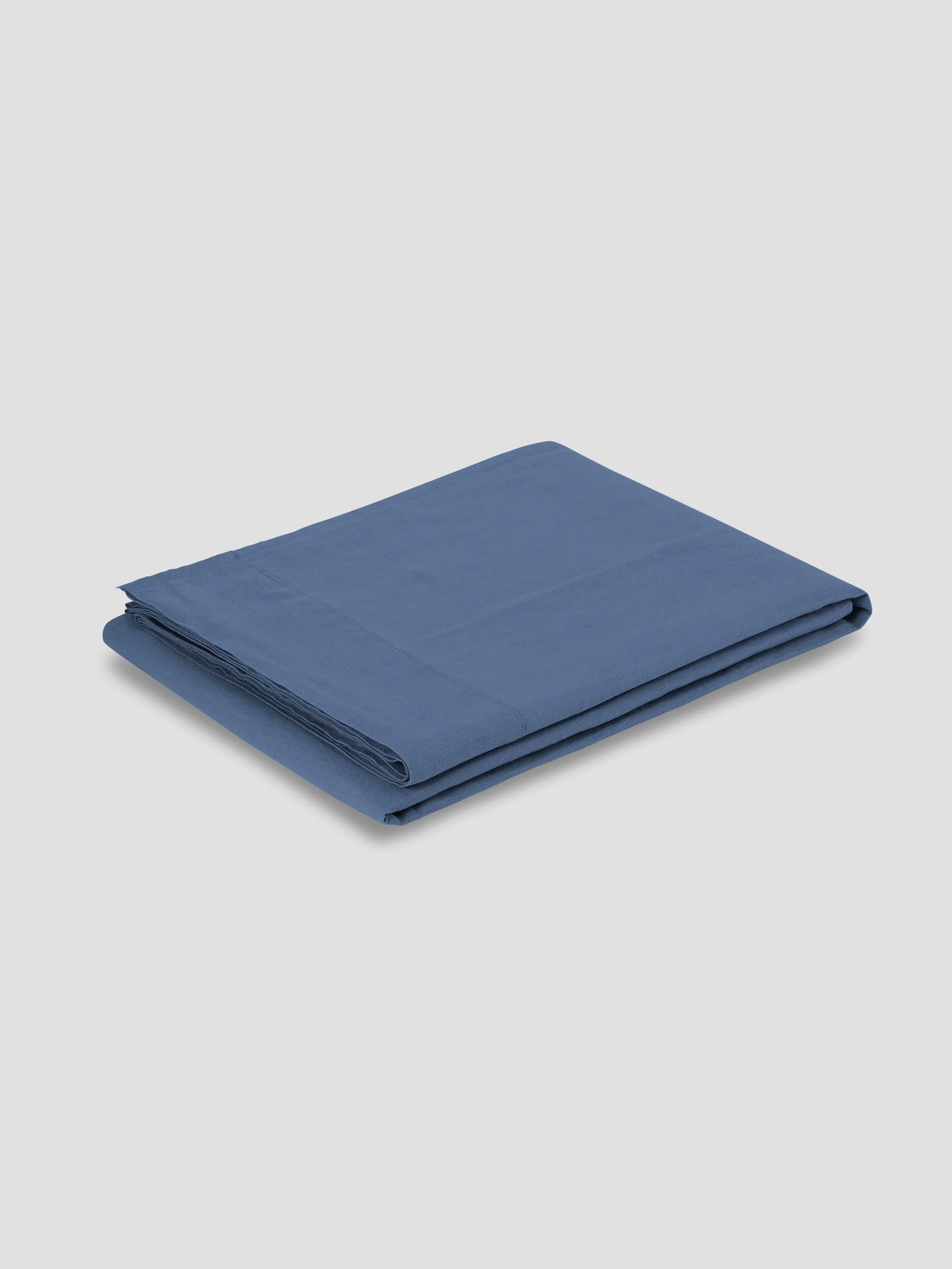 Blueberry Linen Blend Flat Sheet - Image 2