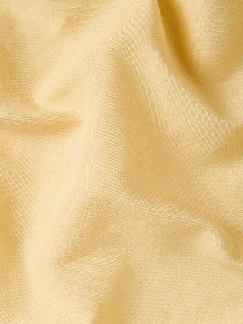 Butter Yellow Linen Blend Flat Sheet - Image 3