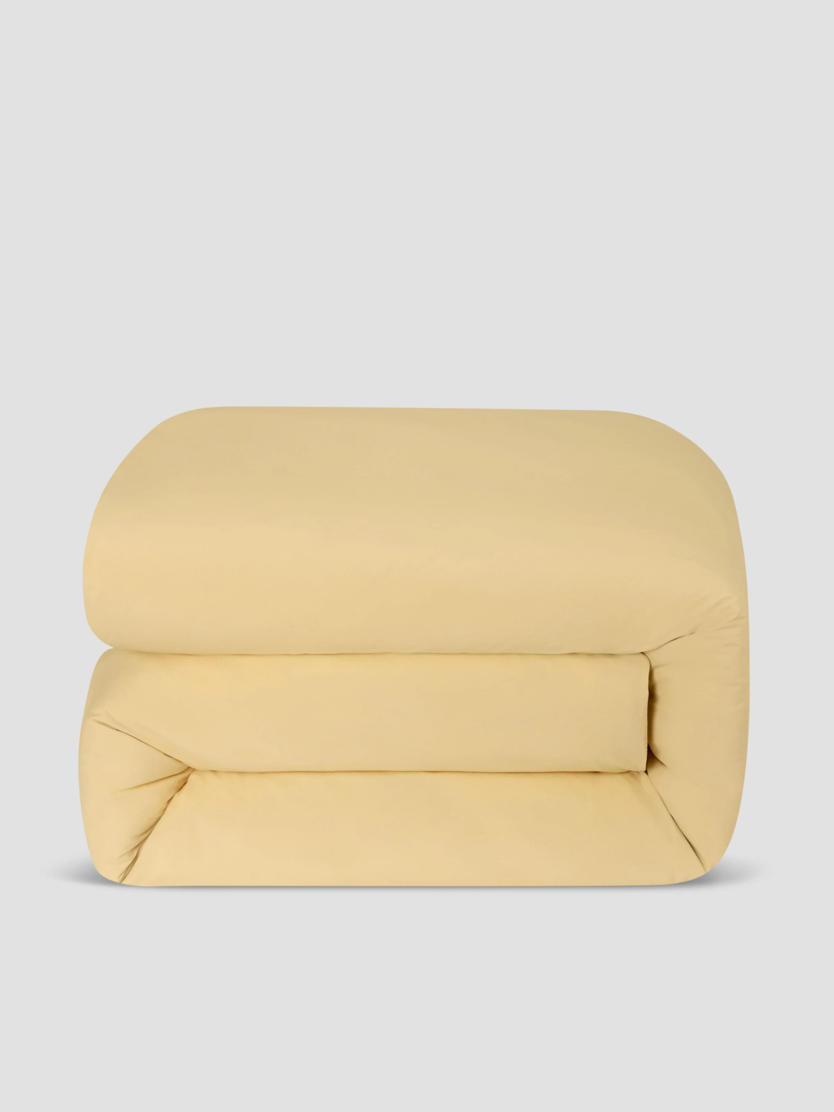 Butter Yellow Washed Cotton Percale Duvet Cover - Image 2