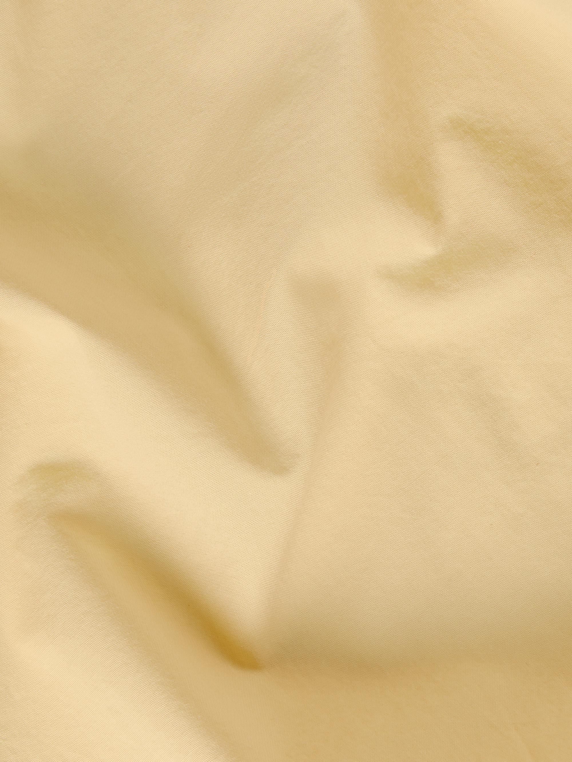 Butter Yellow Washed Cotton Percale Flat Sheet - Image 3