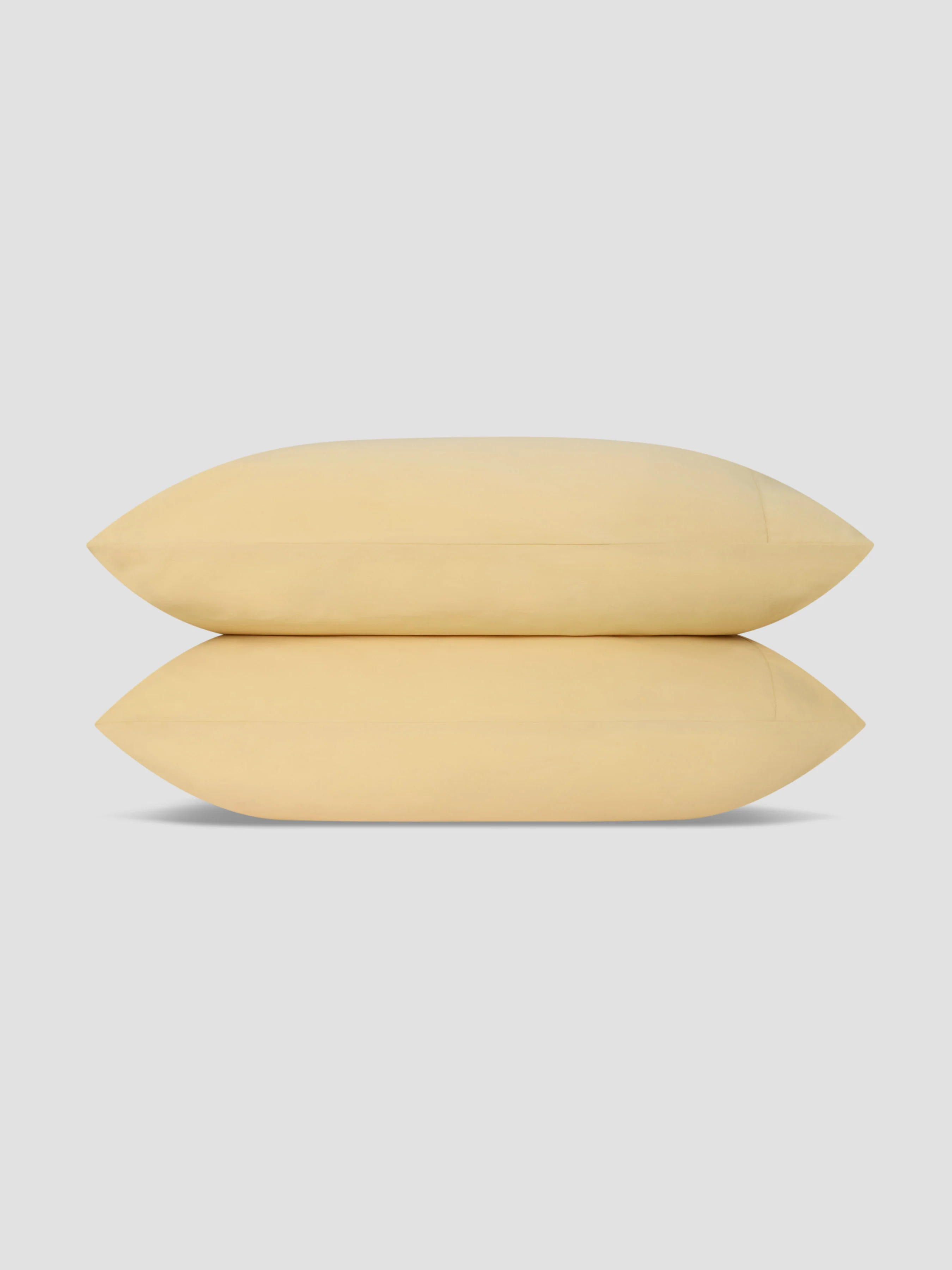 Butter Yellow Washed Cotton Percale Pillowcases (Pair) - Image 2