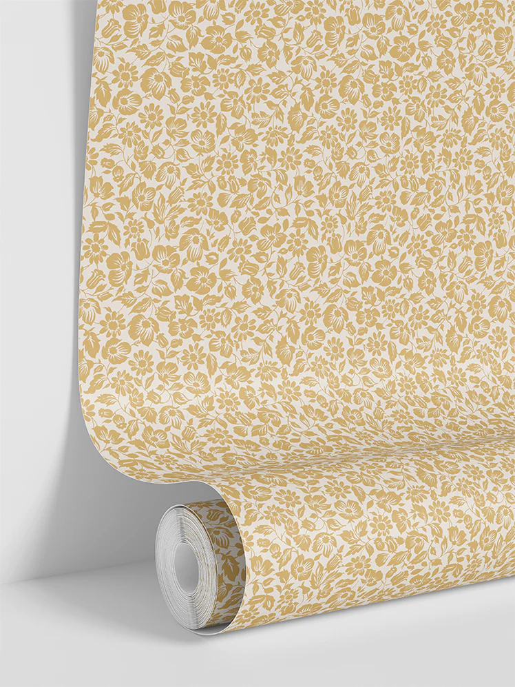 Butterscotch Meadow Floral Wallpaper - Image 3