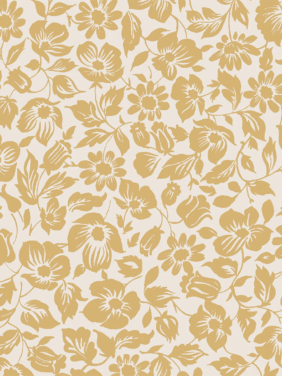Butterscotch Meadow Floral Wallpaper - Image 4