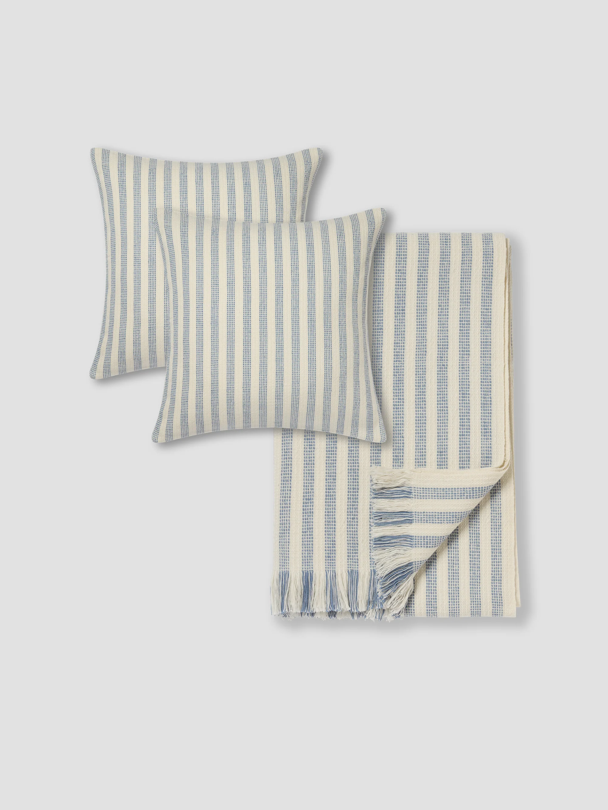 Coastal Blue Pembroke Stripe Home Bundle
