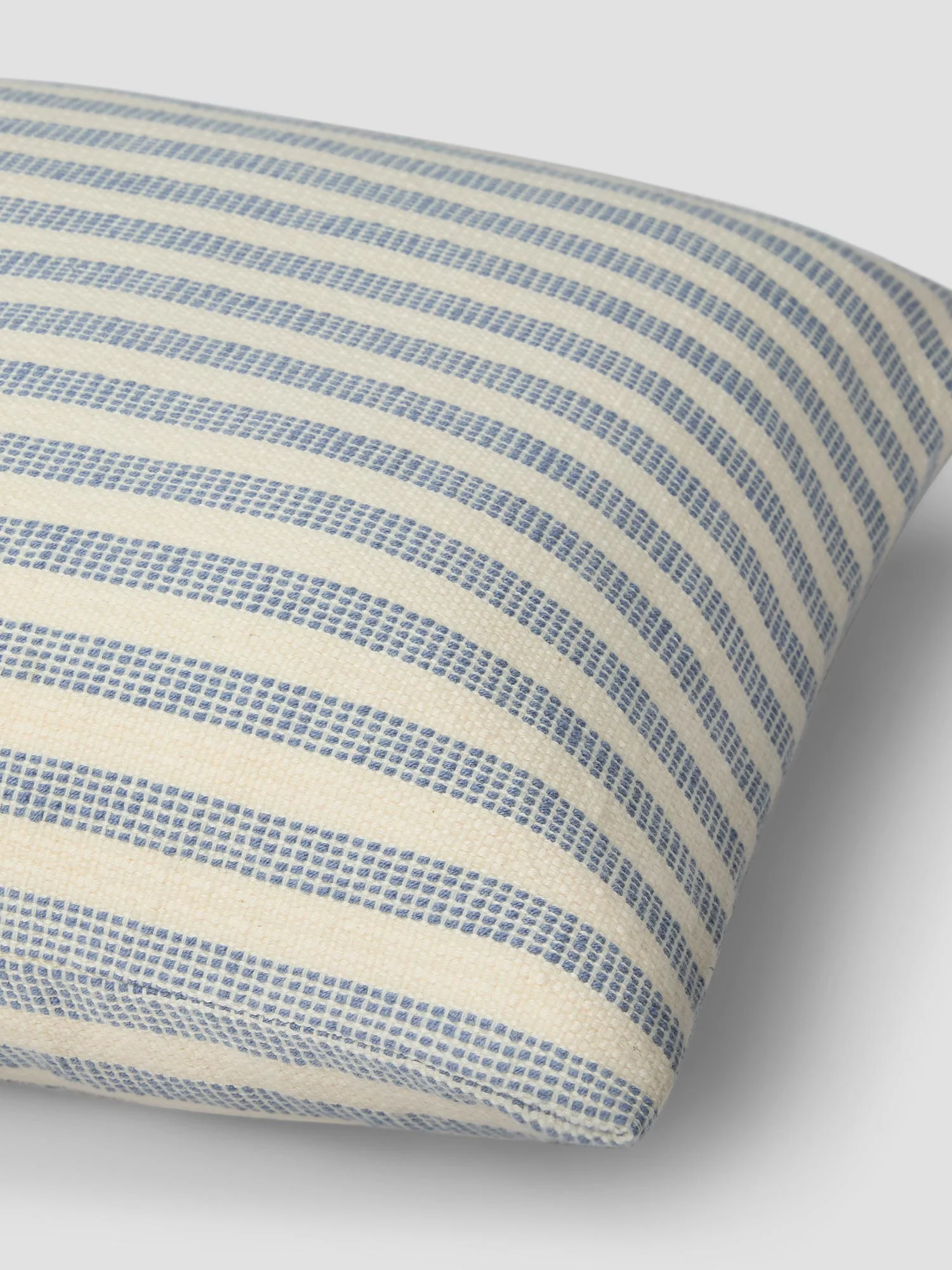 Coastal Blue Pembroke Stripe Wool Cushion Cover - Image 3