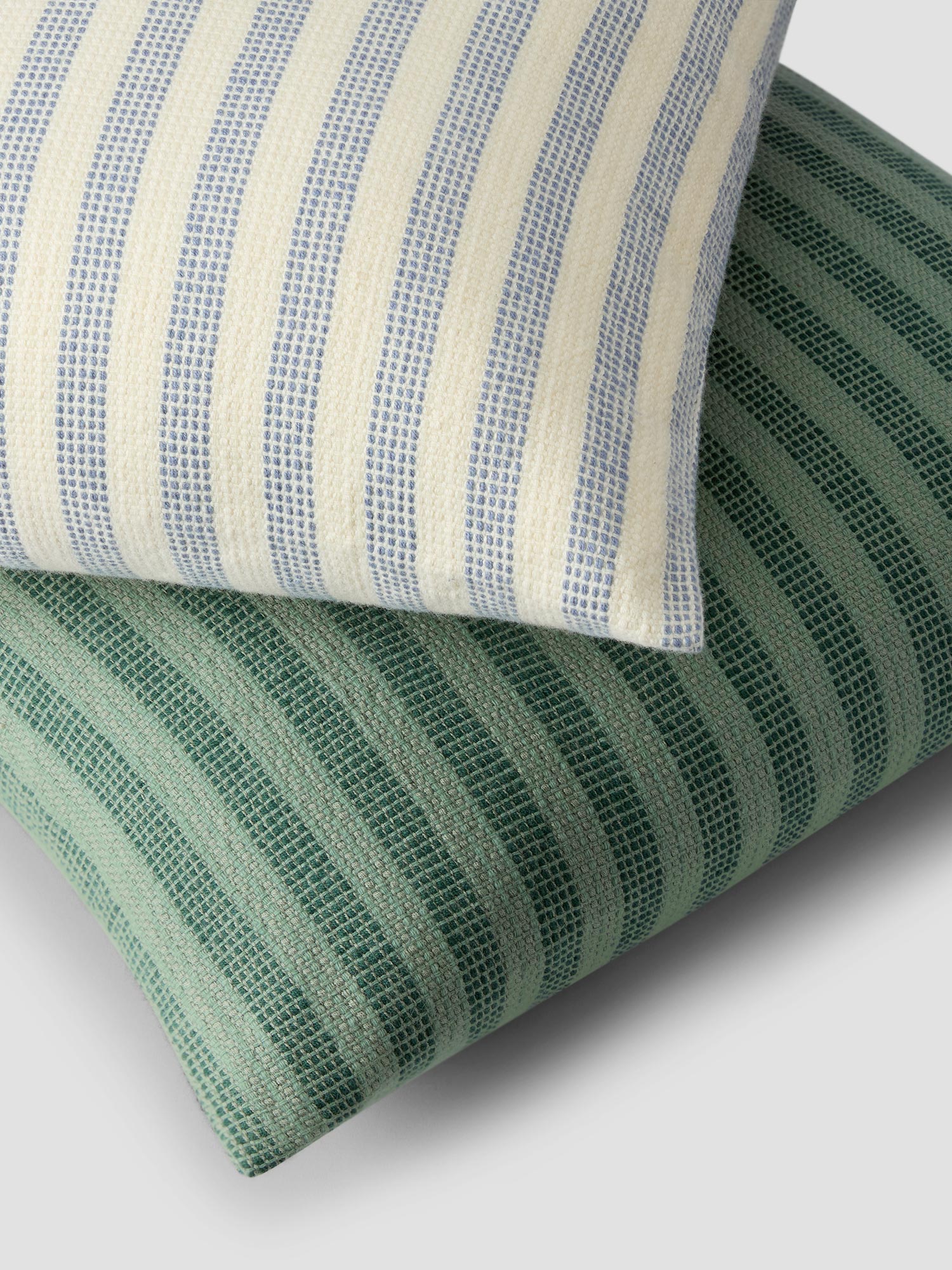 Coastal Blue Pembroke Stripe Wool Cushion Cover - Image 4