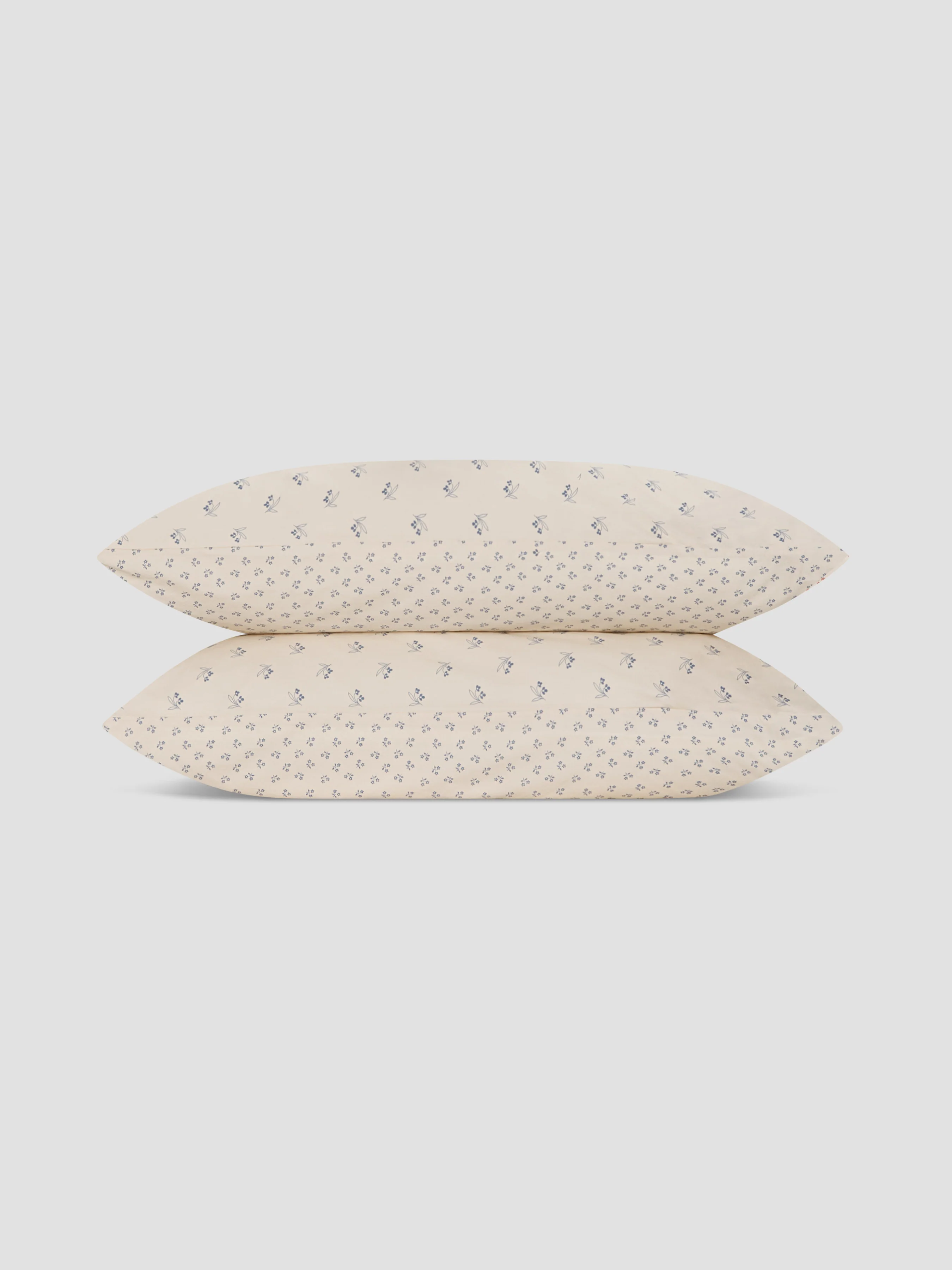 Cove Blue Martha Floral Cotton Pillowcases (Pair) - Image 2