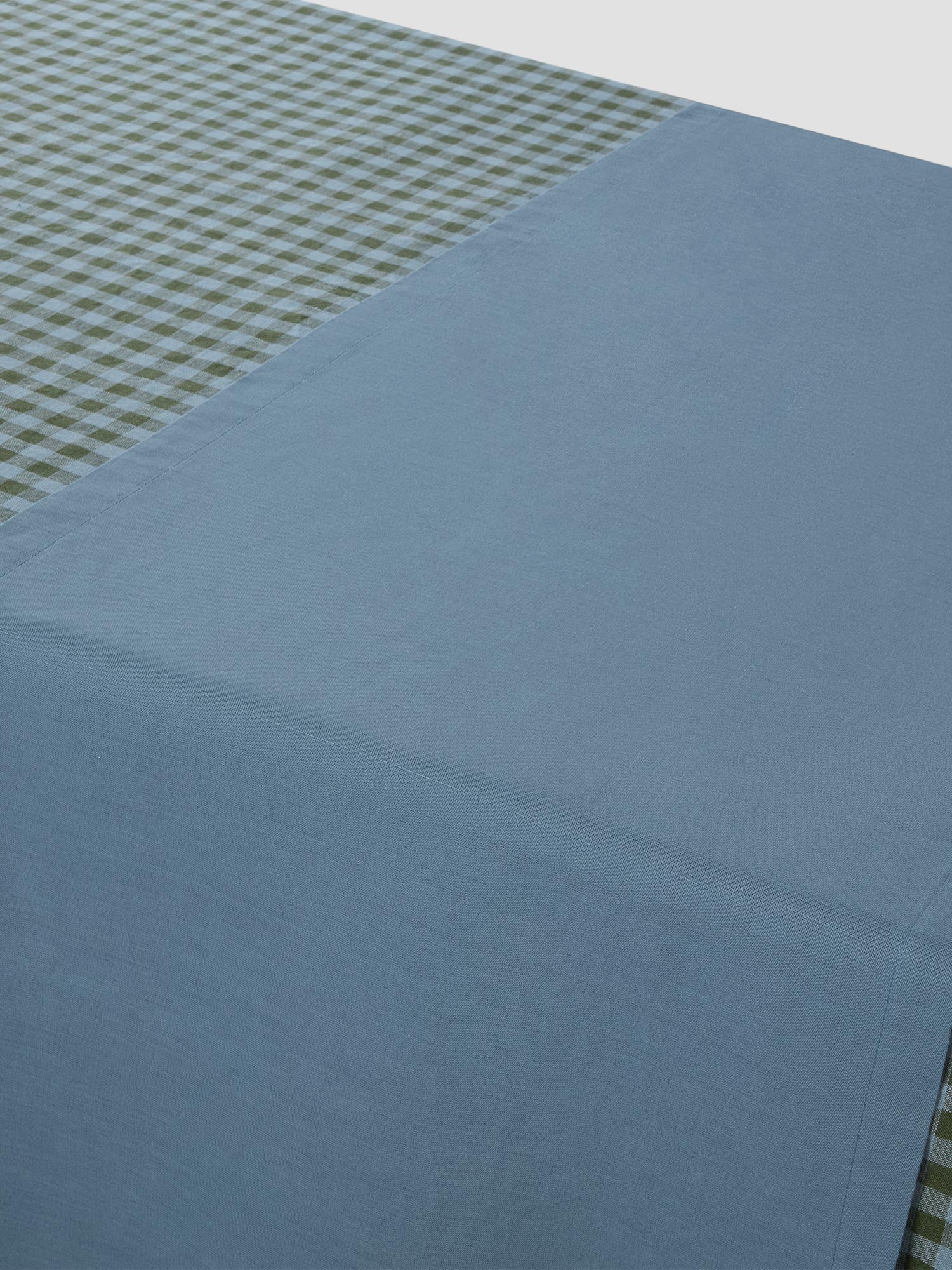 Dusk Blue Linen Blend Table Runner - Image 2
