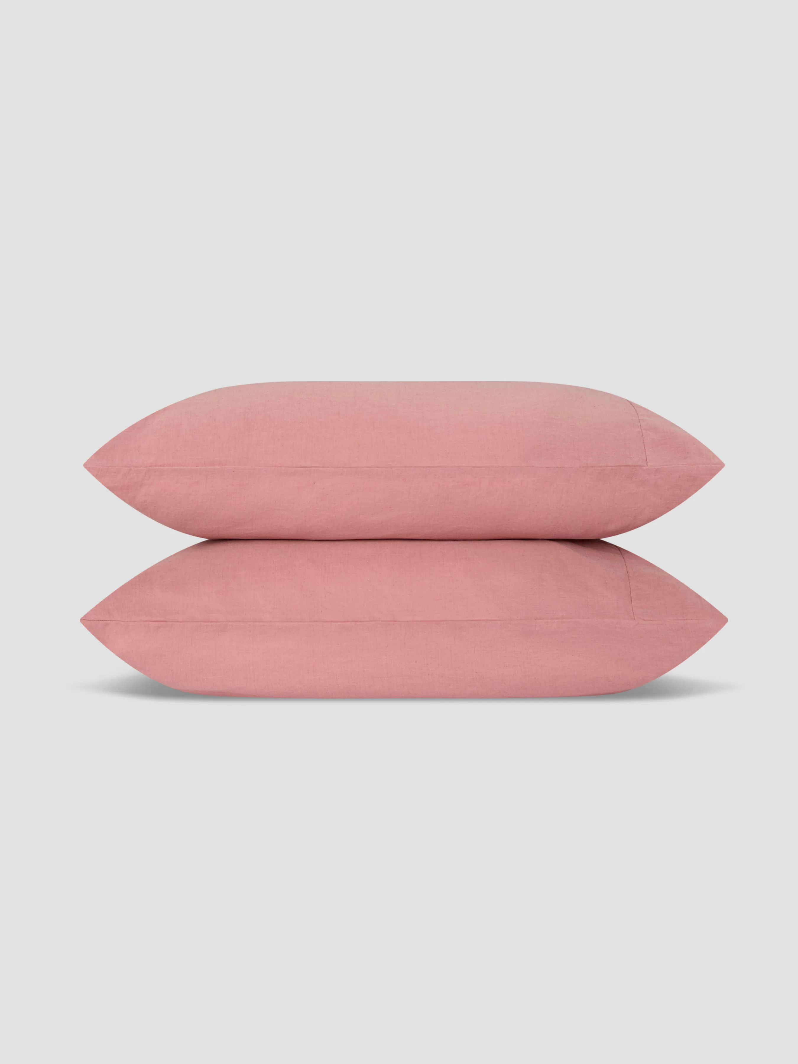 Dusty Pink Linen Blend Pillowcases (Pair) - Image 2