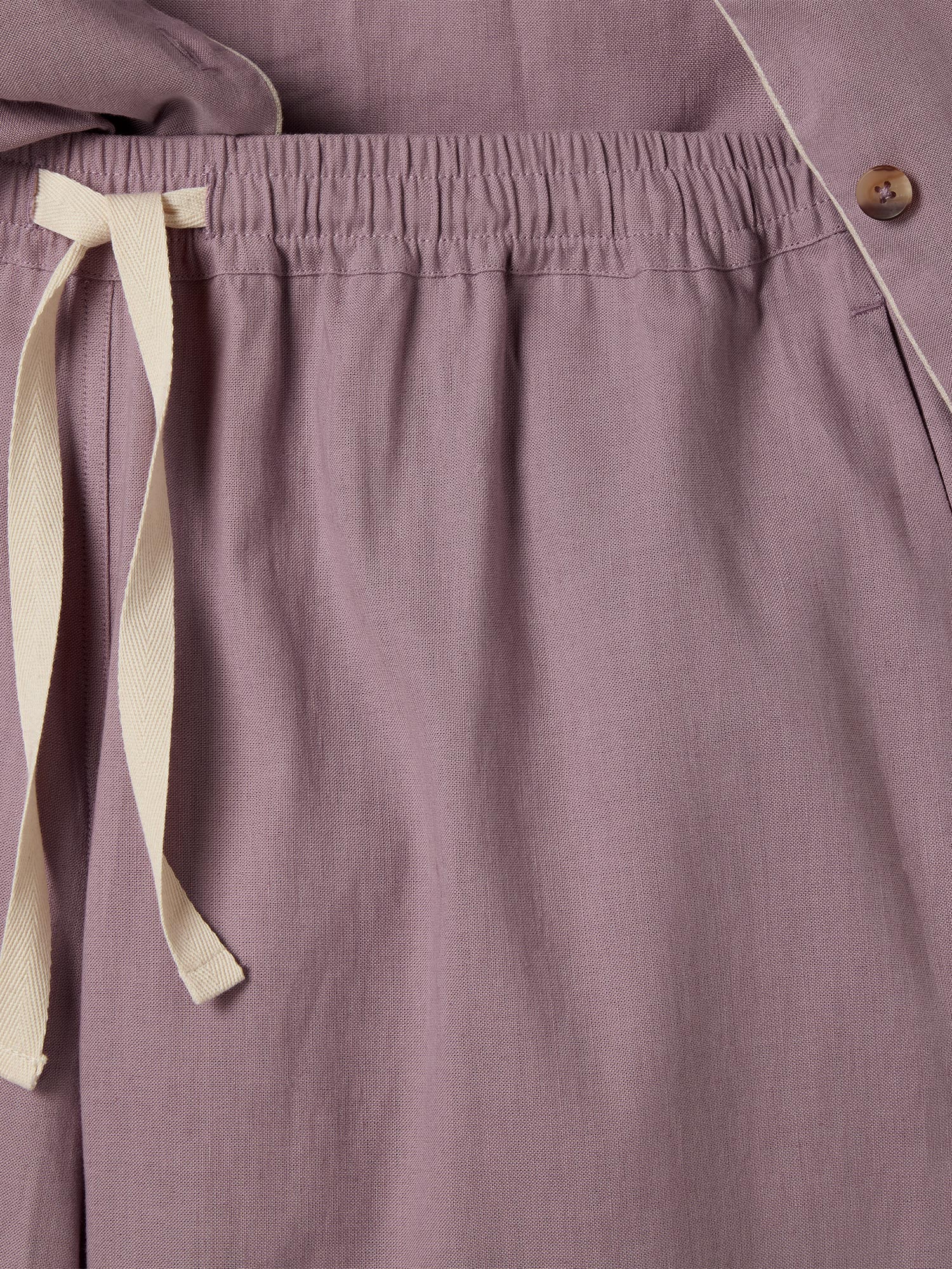 Elderberry Linen Blend Pyjama Trouser Set - Image 3