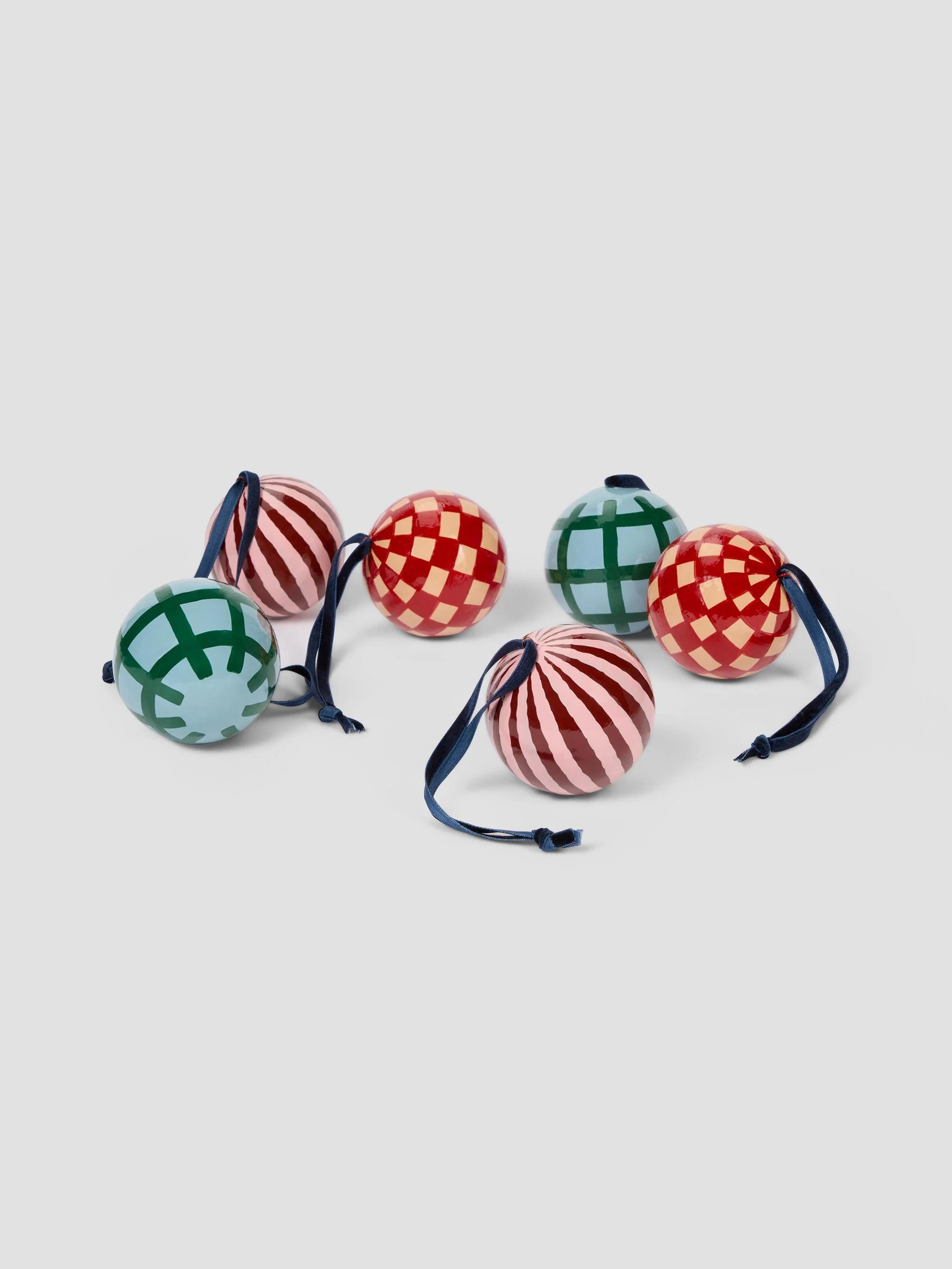 Fern Green & Dusk Blue Christmas Bauble - Image 2