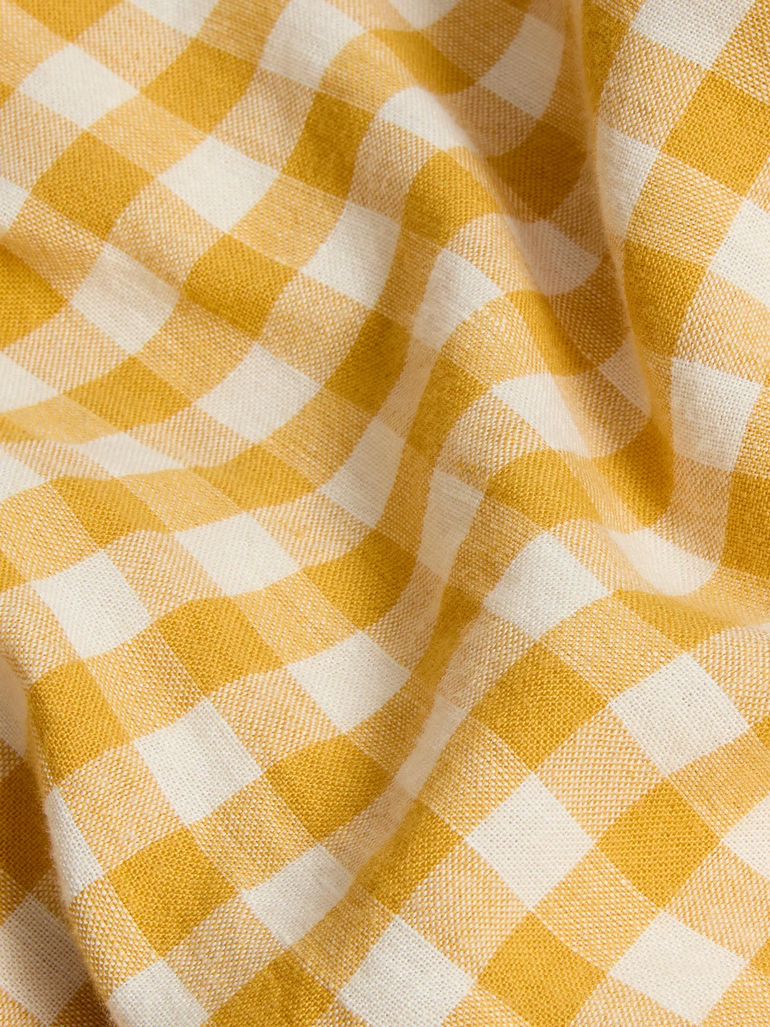 Honey Gingham Linen Blend Sheet Set - Image 2