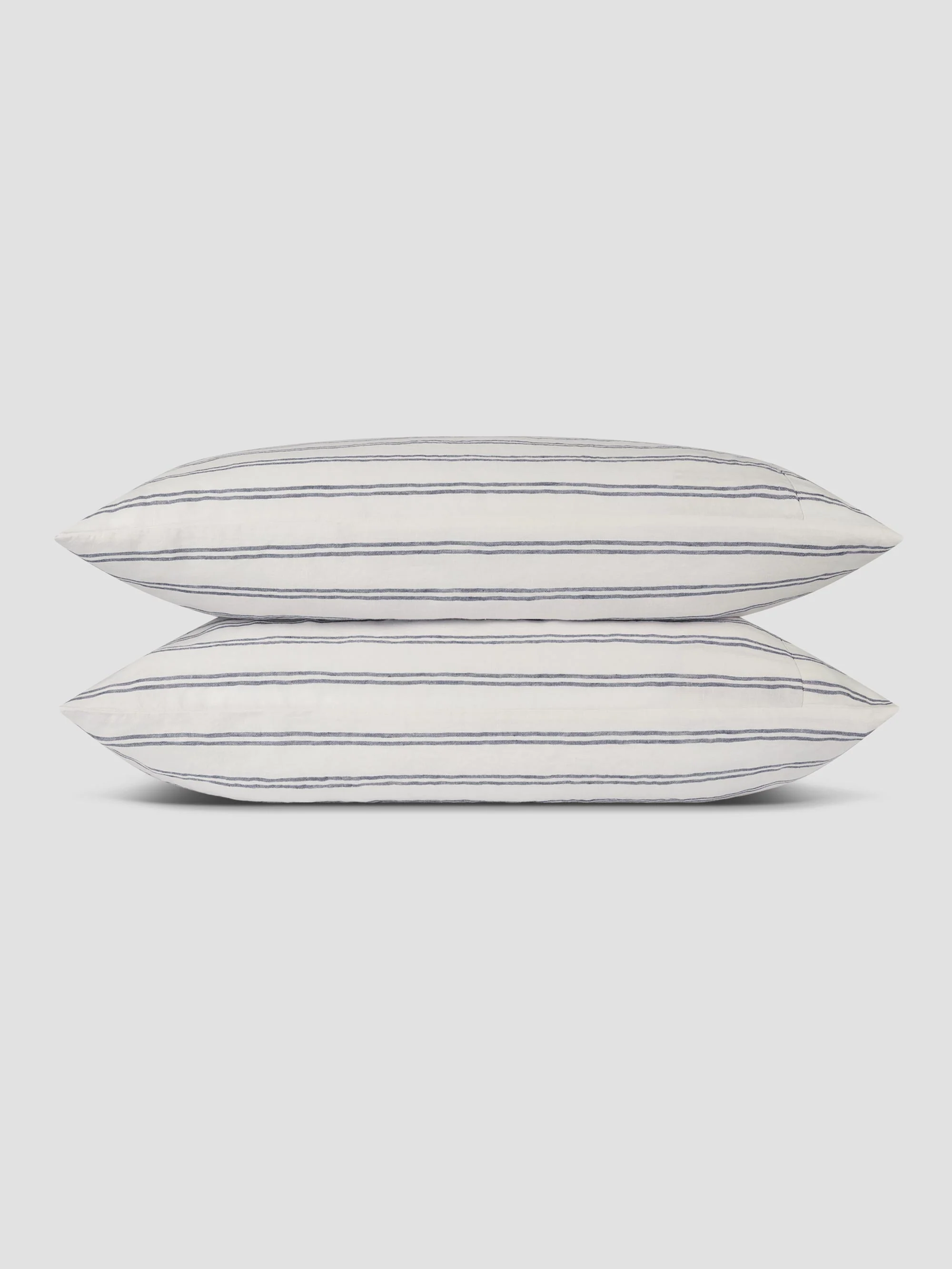 Ivory Kemptown Stripe Linen Blend Pillowcases (Pair) - Image 2