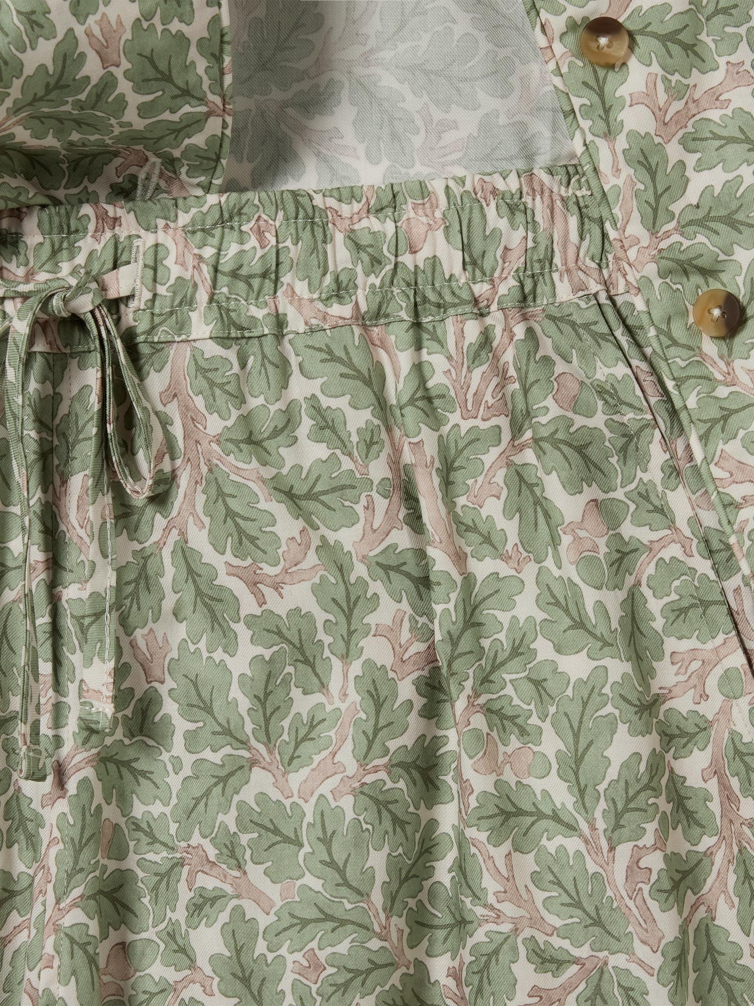Leafy Arbour Oak Cotton Cropped Trouser Set - Image 5