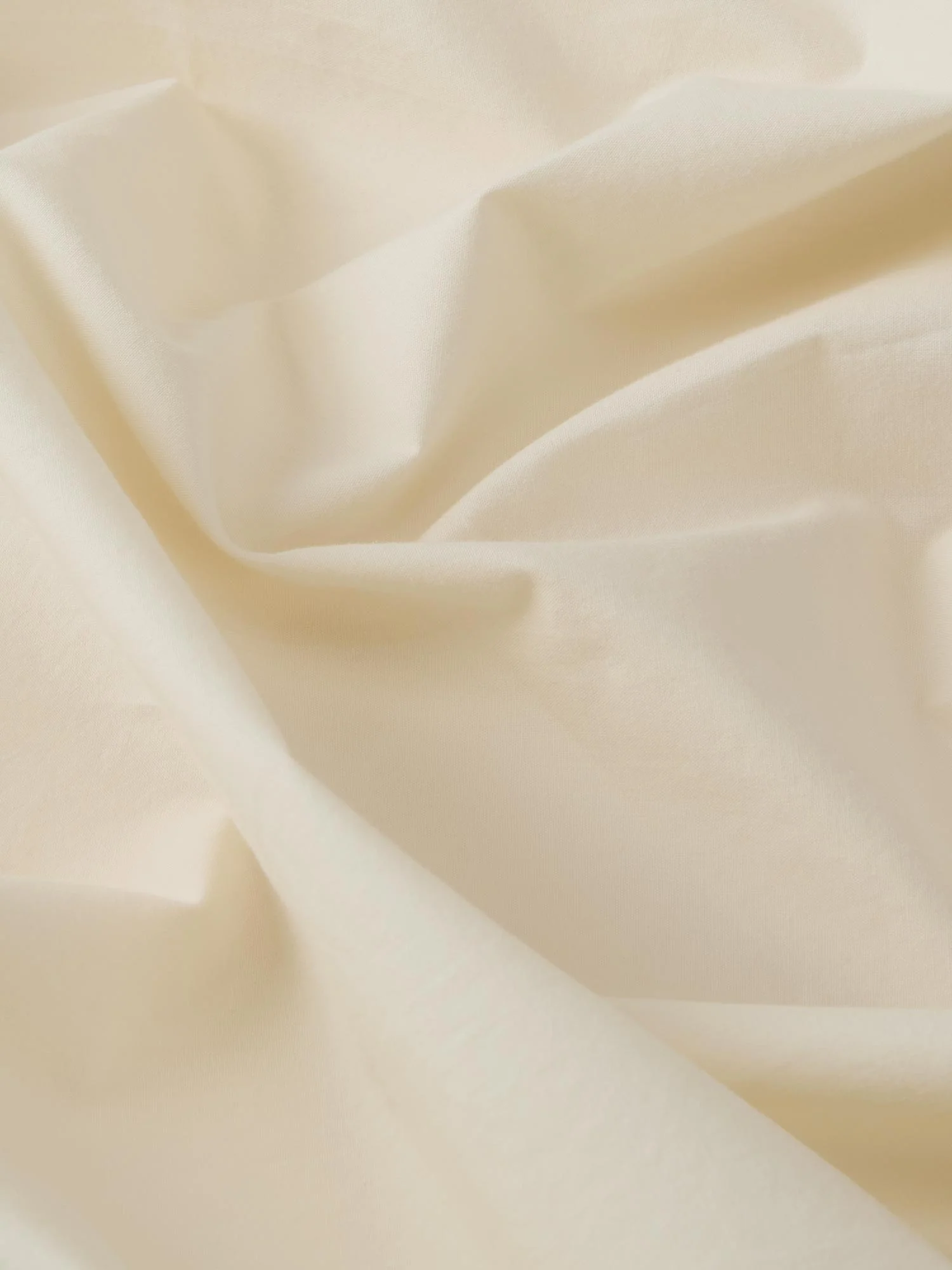 Mindful Cream Washed Cotton Percale Duvet Cover - Image 4