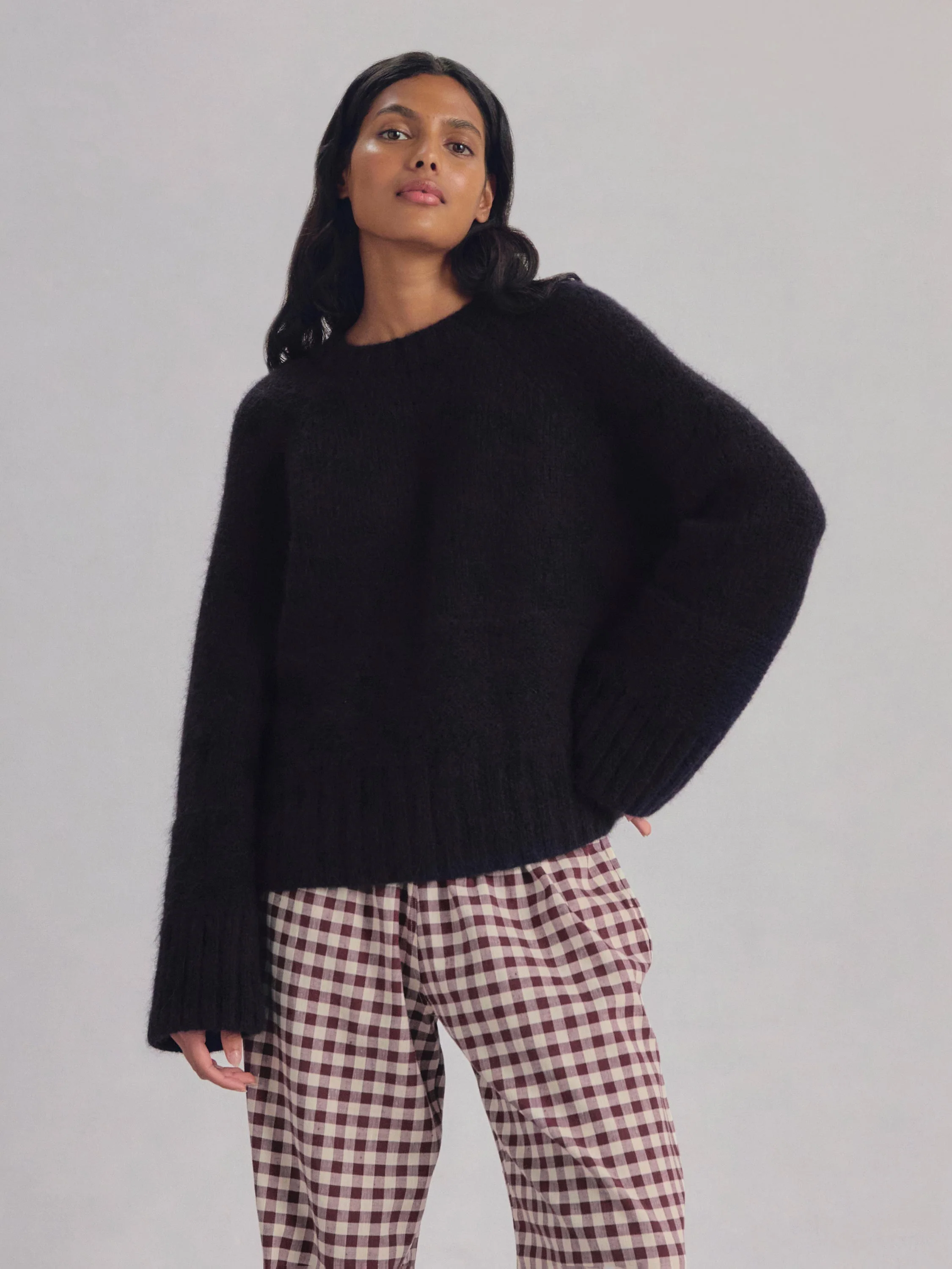 Navy Crew Neck Wool Jumper