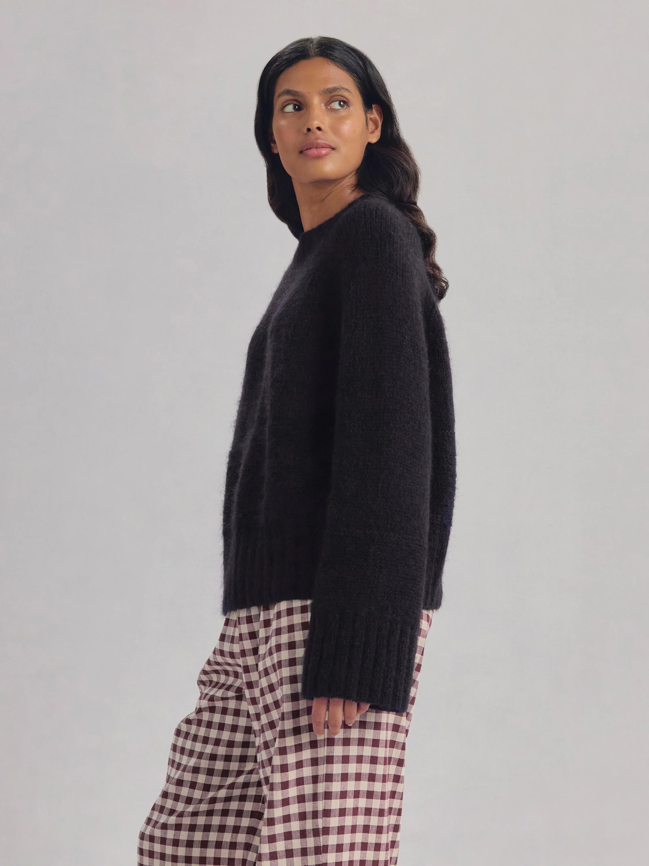 Navy Crew Neck Wool Jumper - Image 2