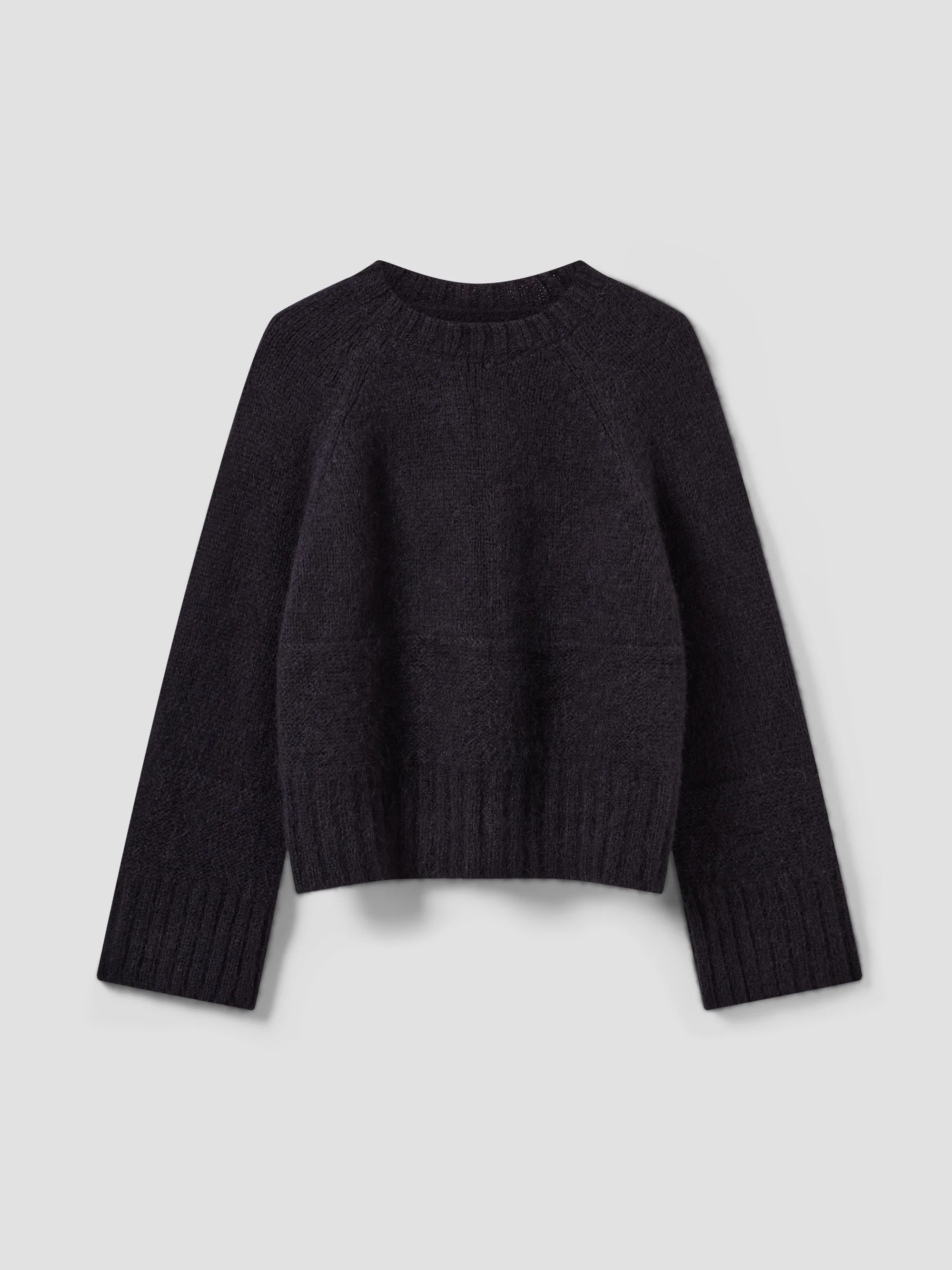 Navy Crew Neck Wool Jumper - Image 4