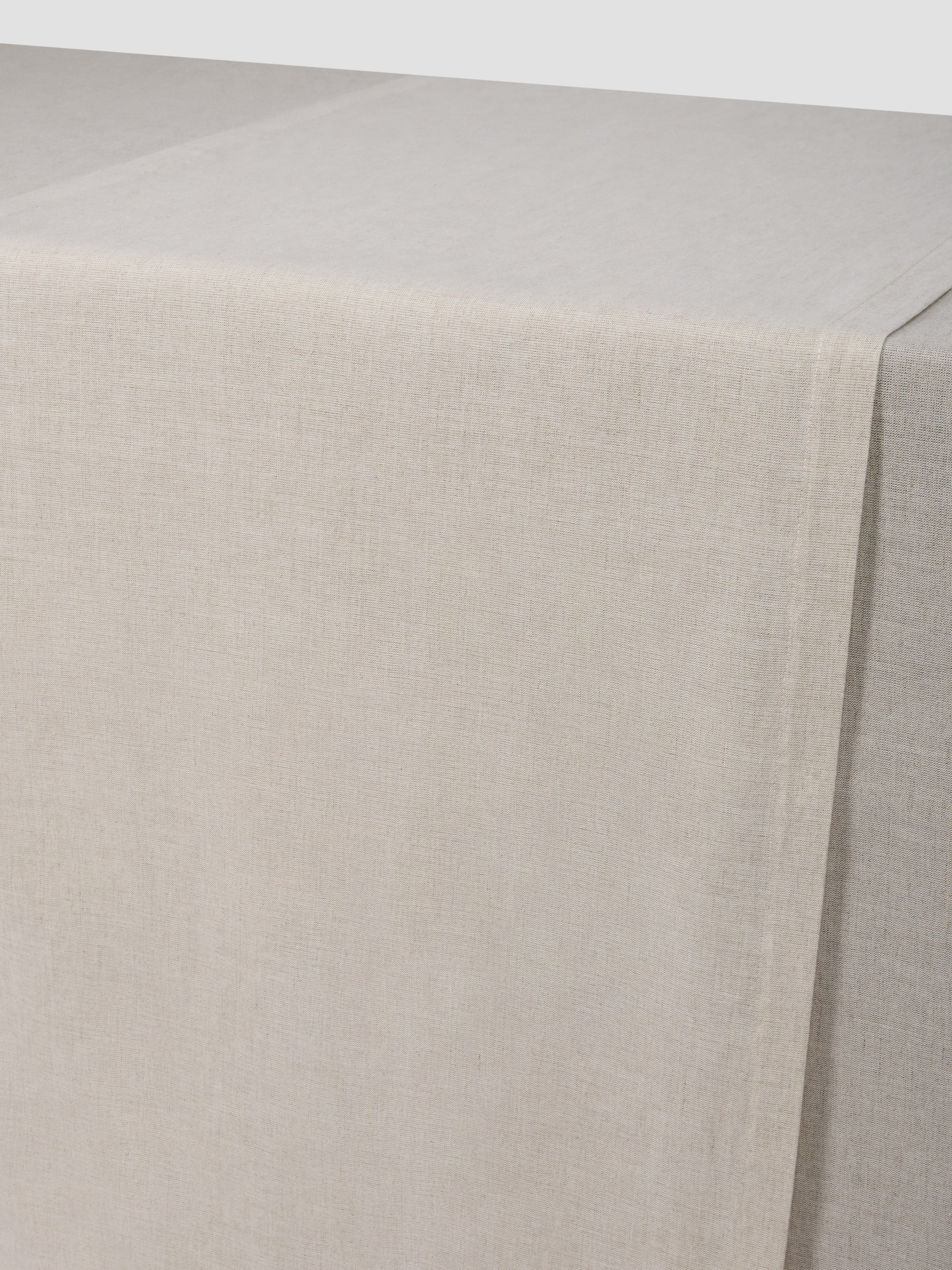 Oatmeal 100% Linen Table Runner - Image 2