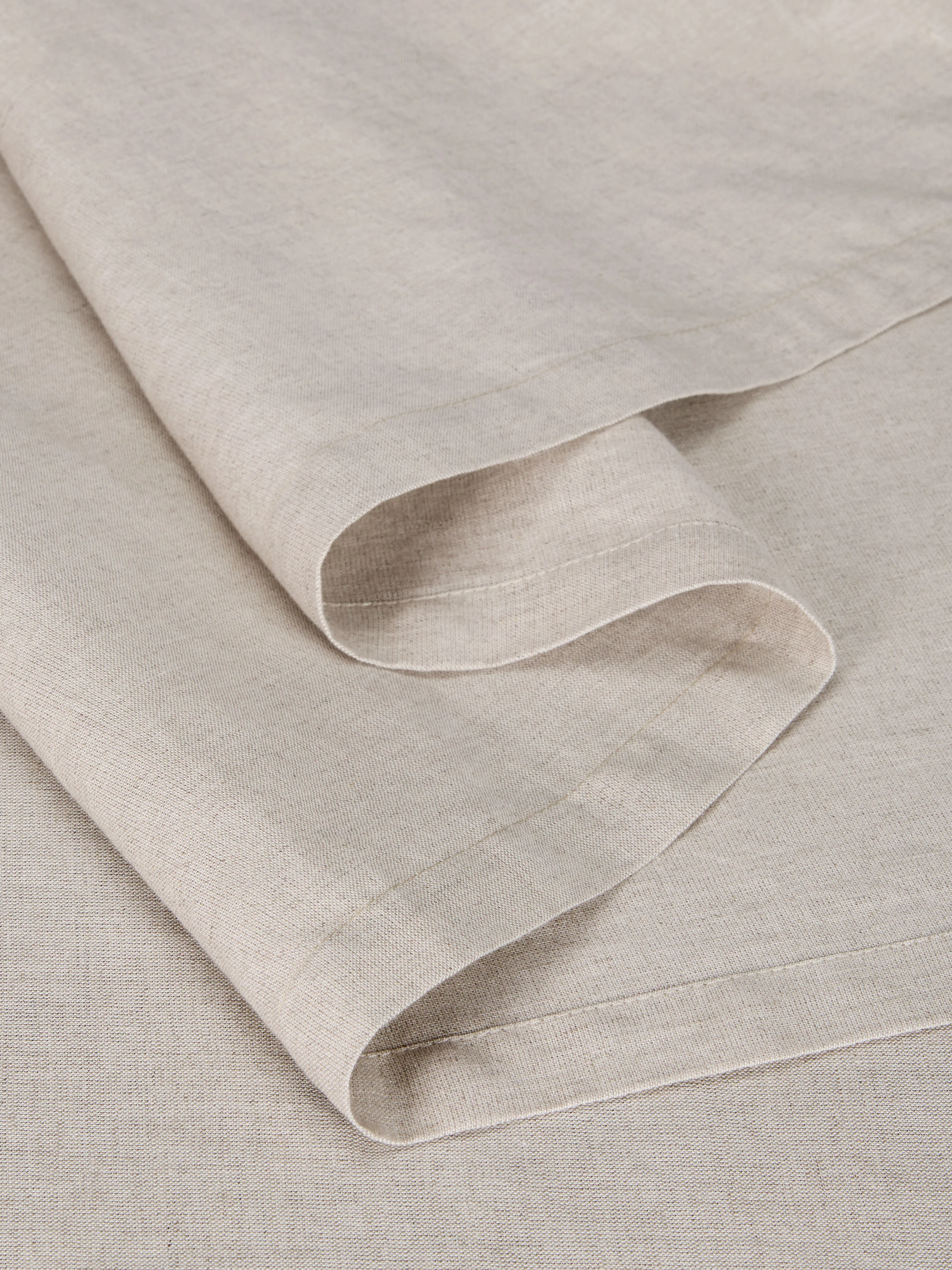 Oatmeal 100% Linen Table Runner - Image 3
