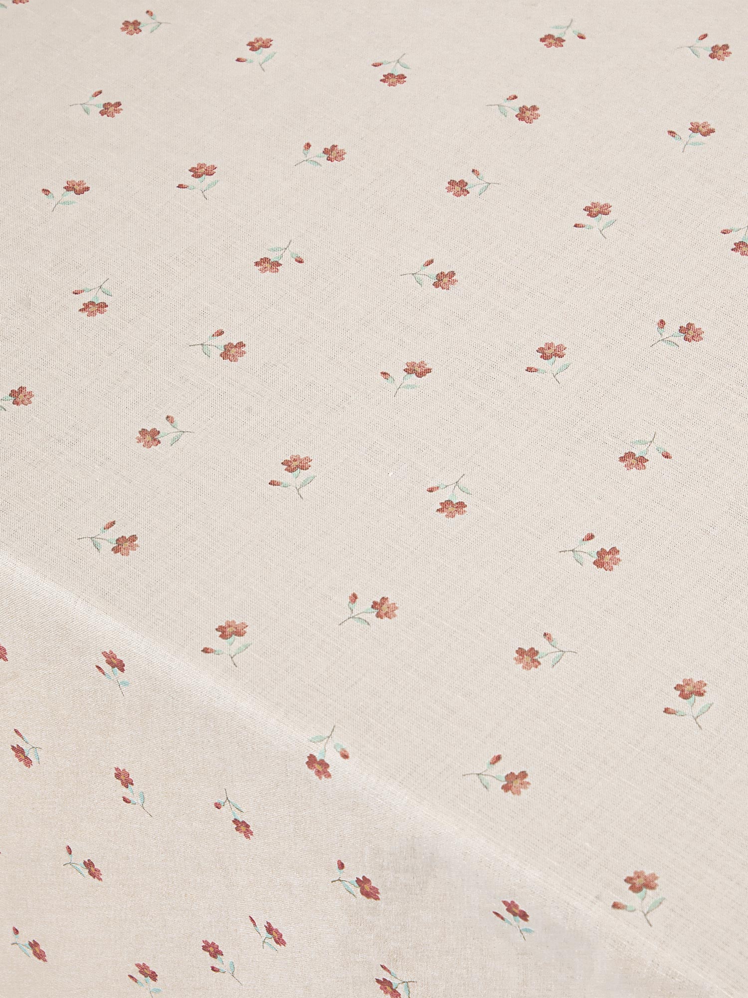 Pearl Posy Bud Linen Blend Tablecloth - Image 3