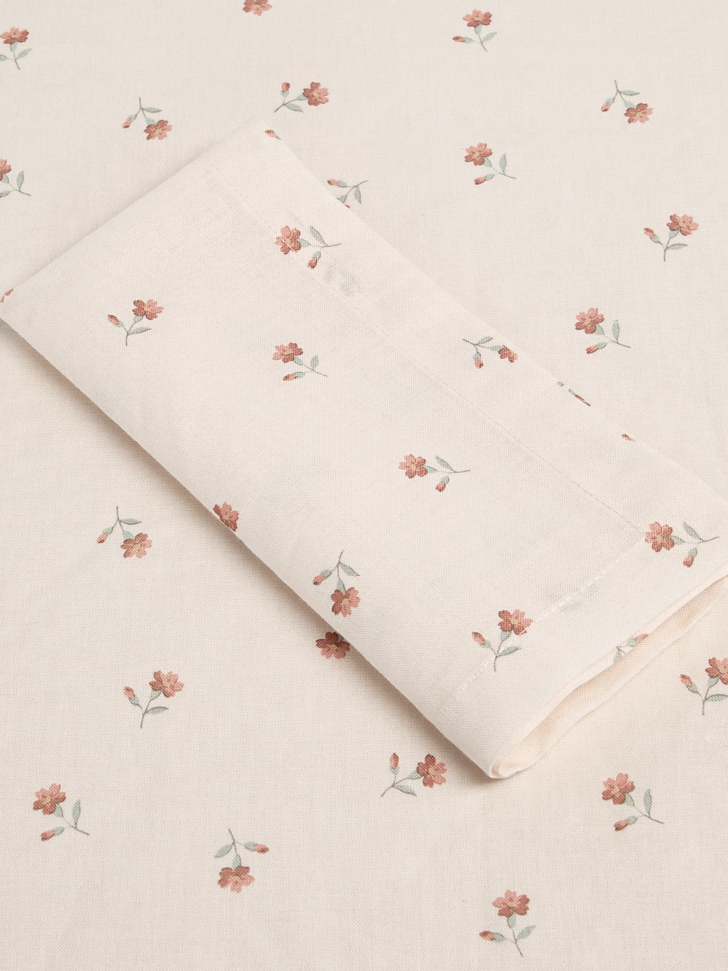 Pearl Posy Bud Linen Blend Napkin Set of 4 - Image 4