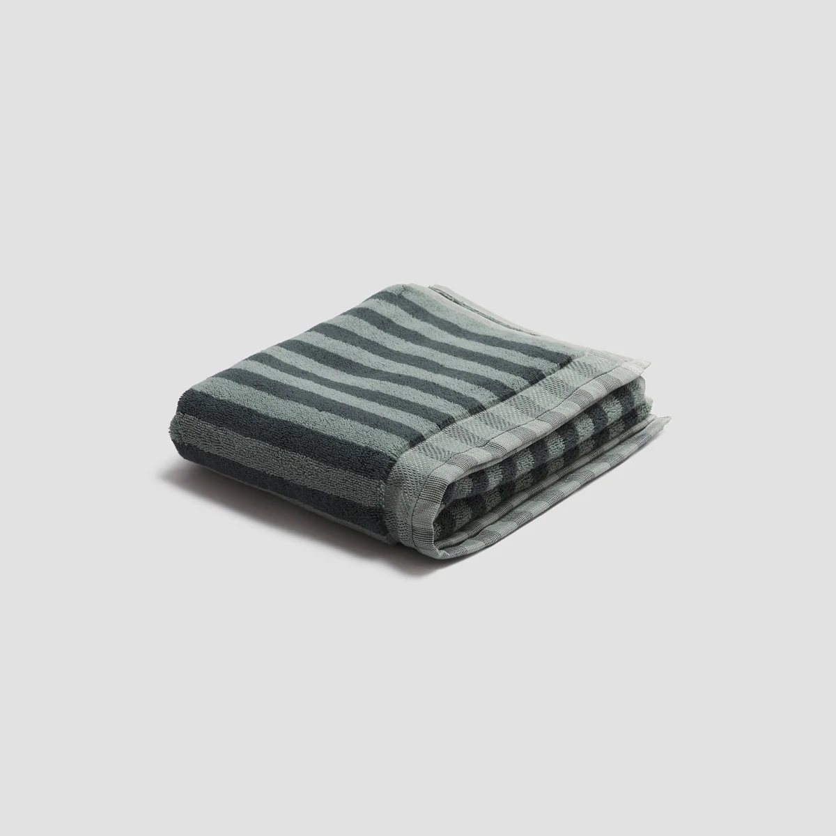 Pine Green Pembroke Stripe Cotton Bath Mat - Image 4