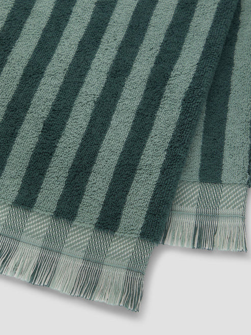 Pine Green Pembroke Stripe Towel Small Bundle - Image 3