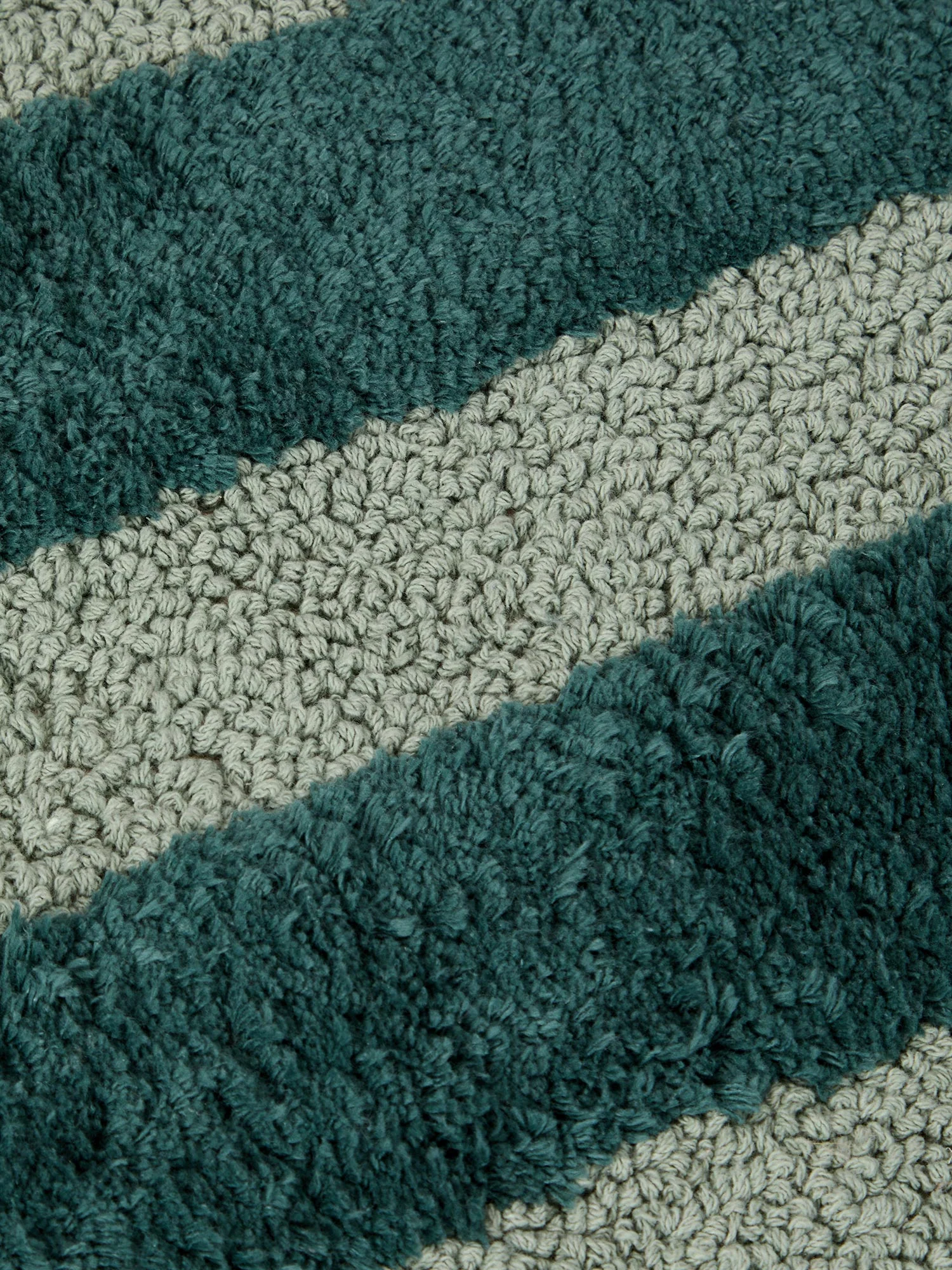 Pine Green Pembroke Stripe Cotton Bath Mat - Image 3