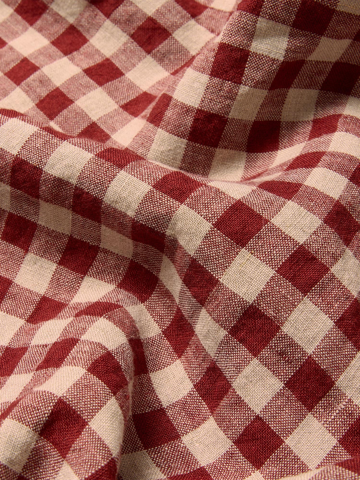 Rhubarb Gingham Linen Blend Pillowcases (Pair) - Image 3