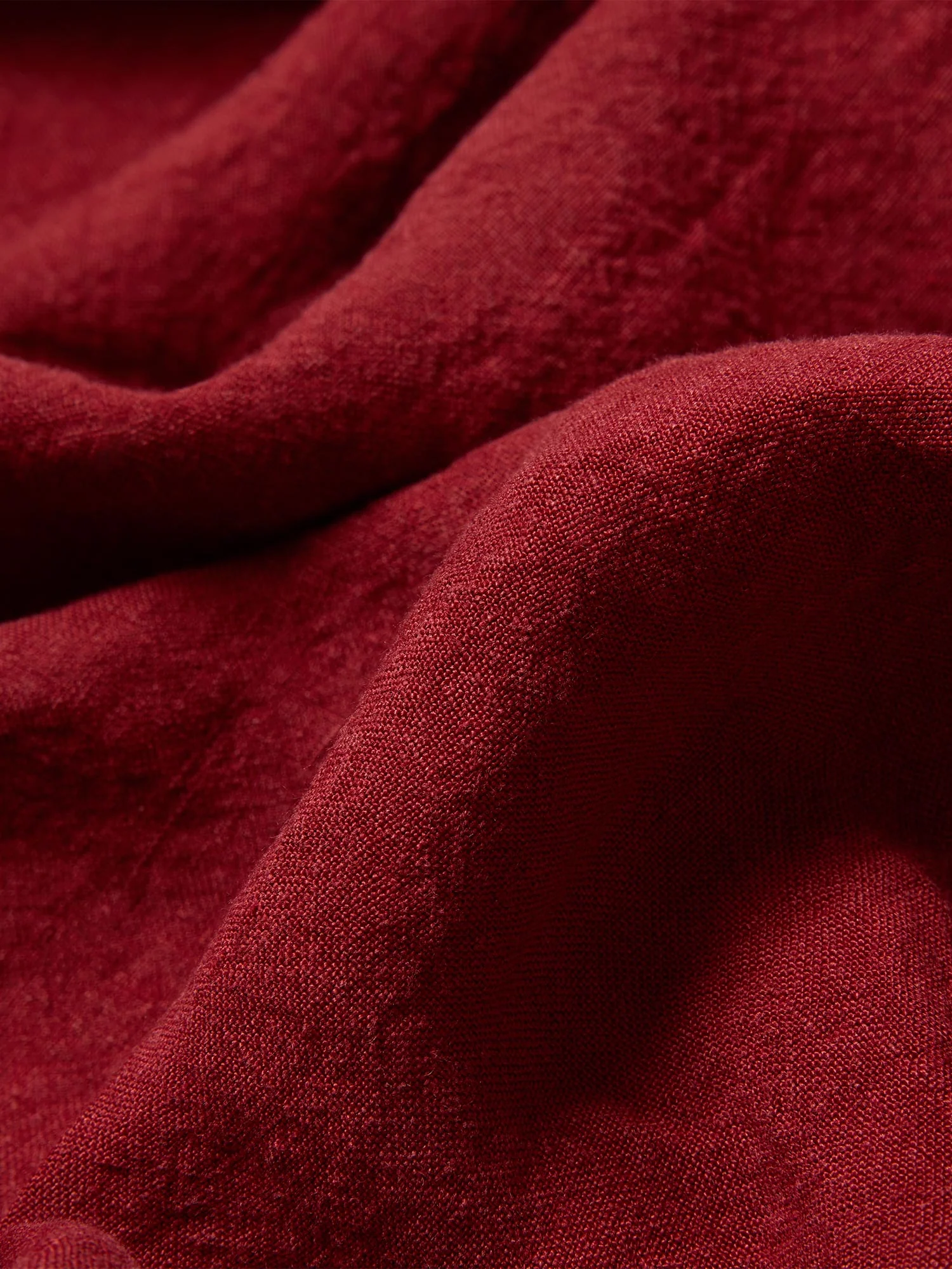 Rhubarb Linen Blend Flat Sheet - Image 3