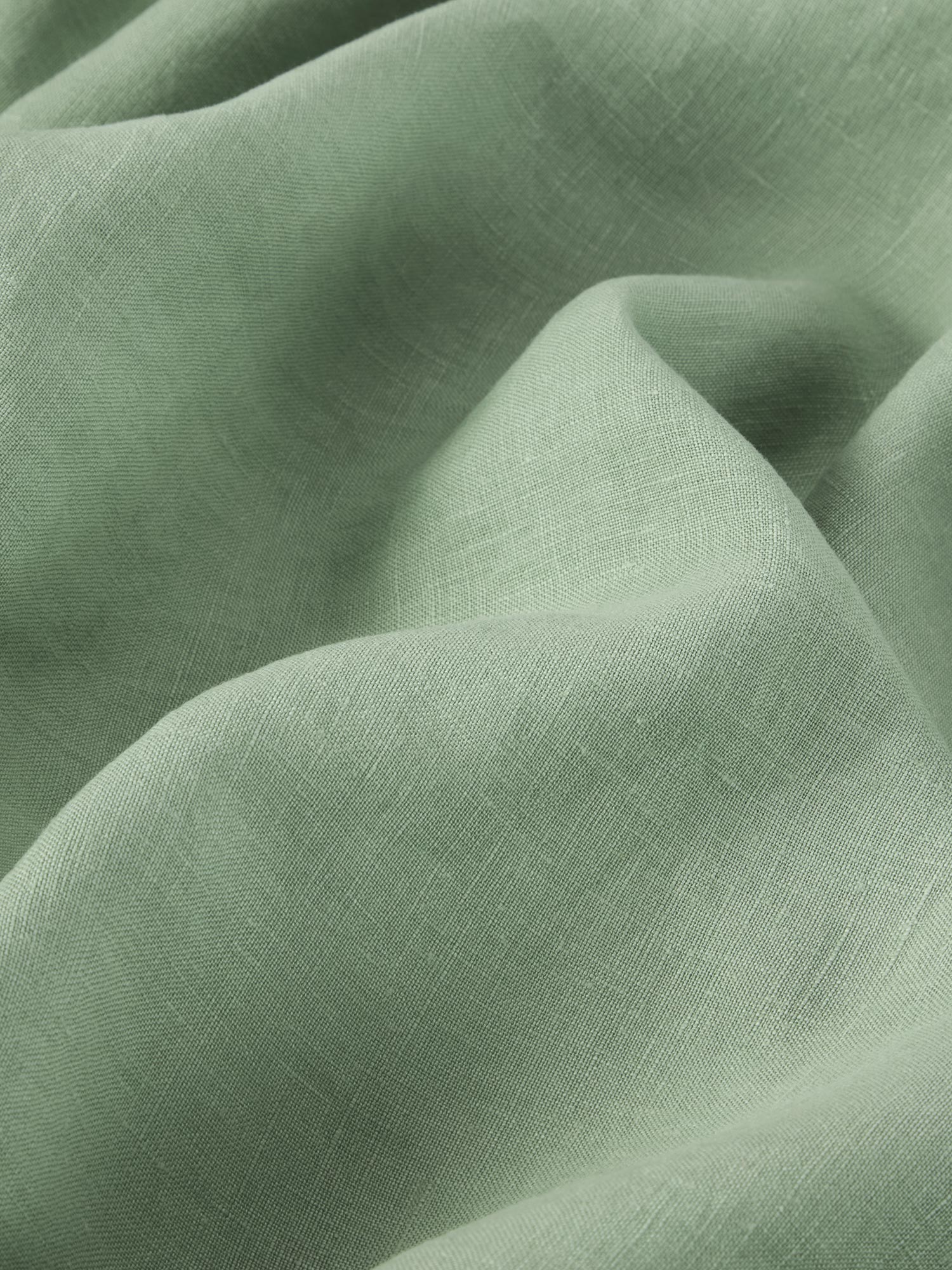 Sage Green 100% Linen Fitted Sheet - Image 3