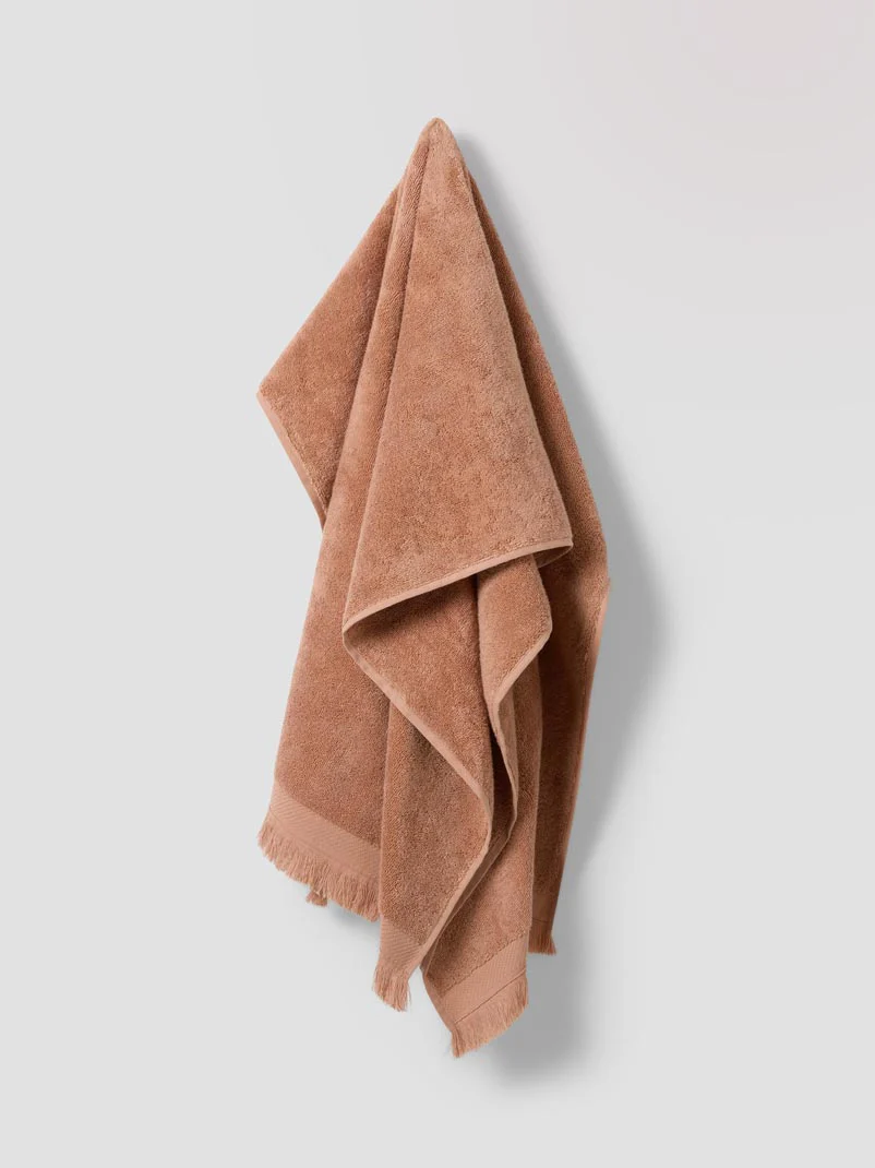 Sand Shell Fringe Edge Cotton Towels - Image 3