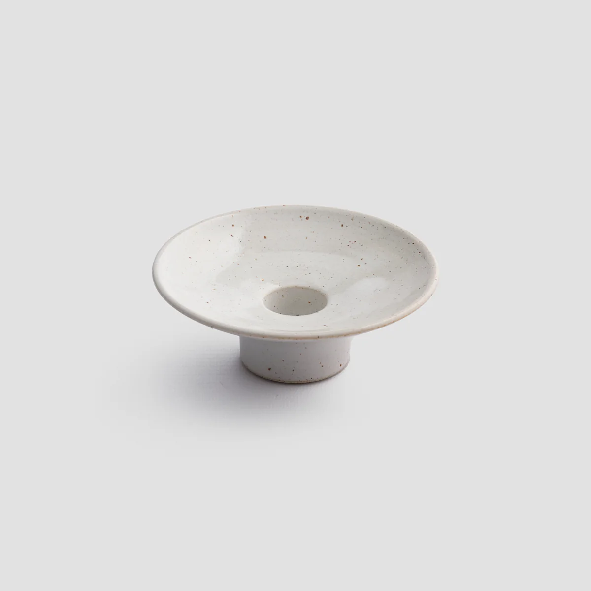 Speckled White Dining Candle Holder - Image 2