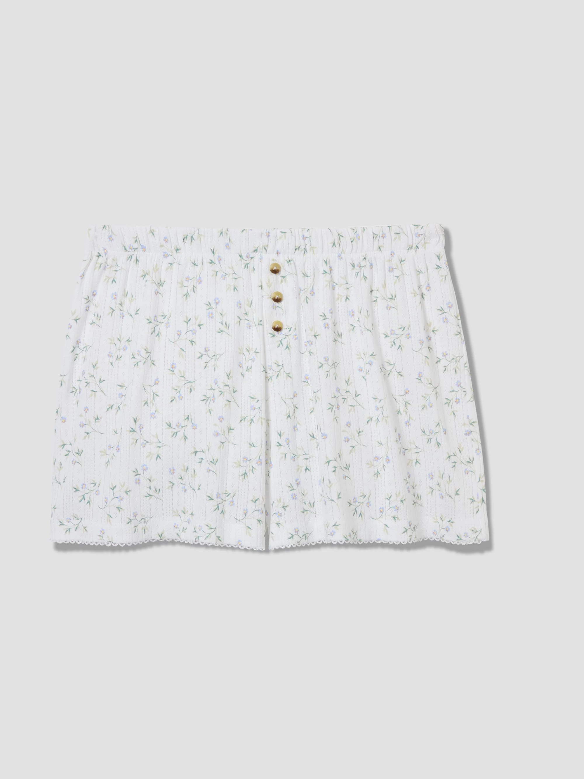 Spring Sprig Pointelle Shorts - Image 4