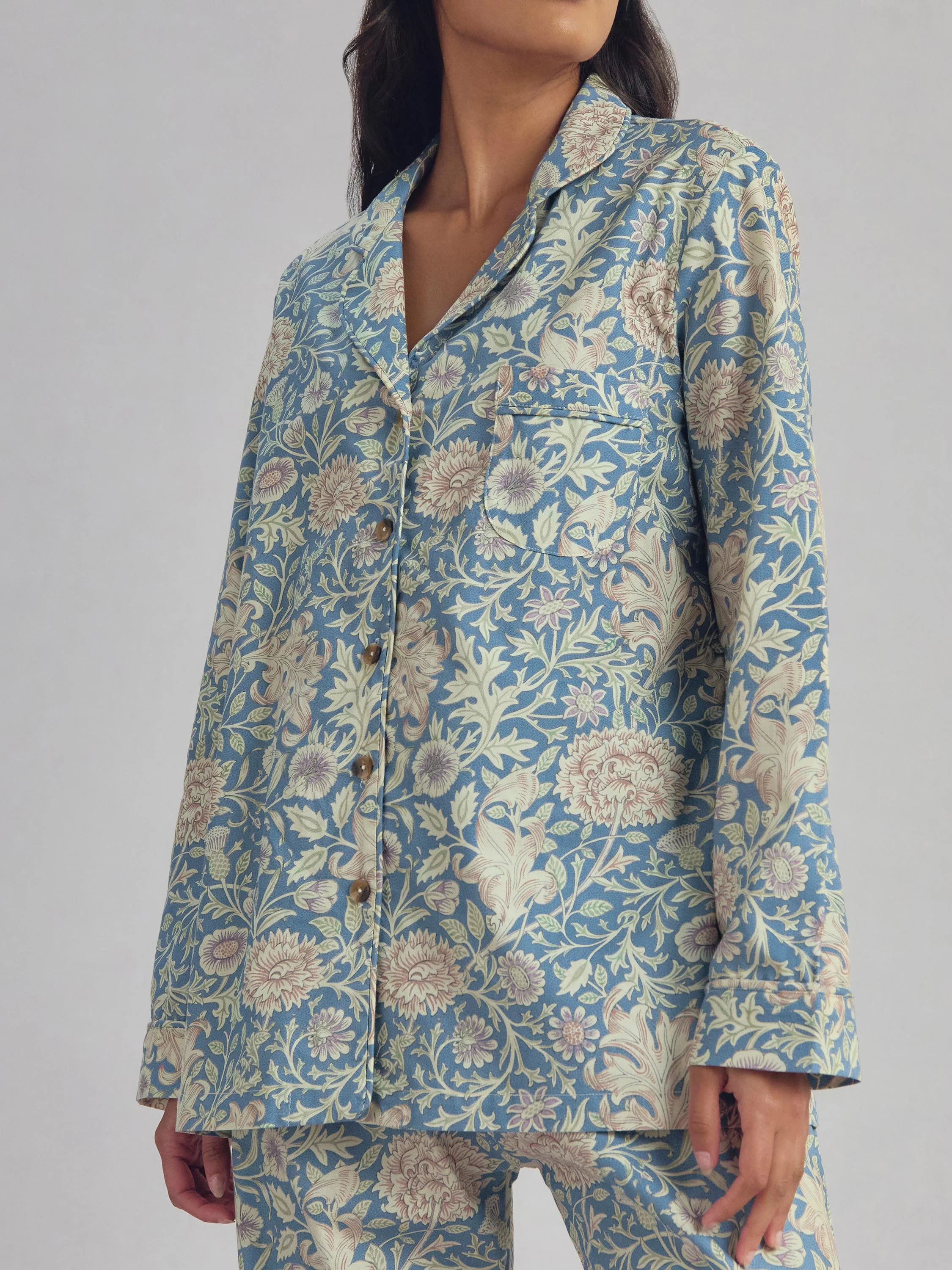 Webbs Blue Double Bough Cotton Trouser Set - Image 3