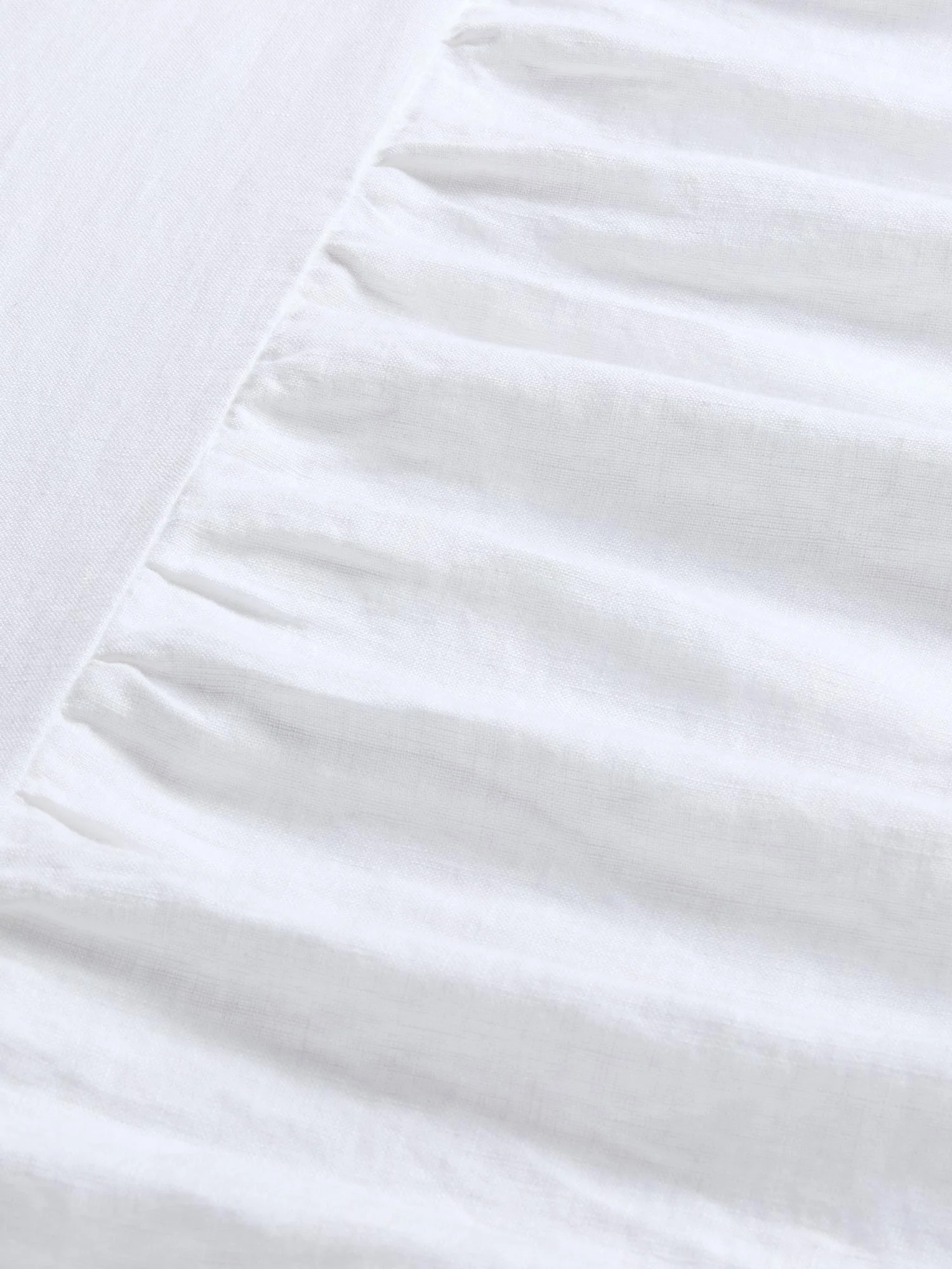 White Linen Blend Valance - Image 3