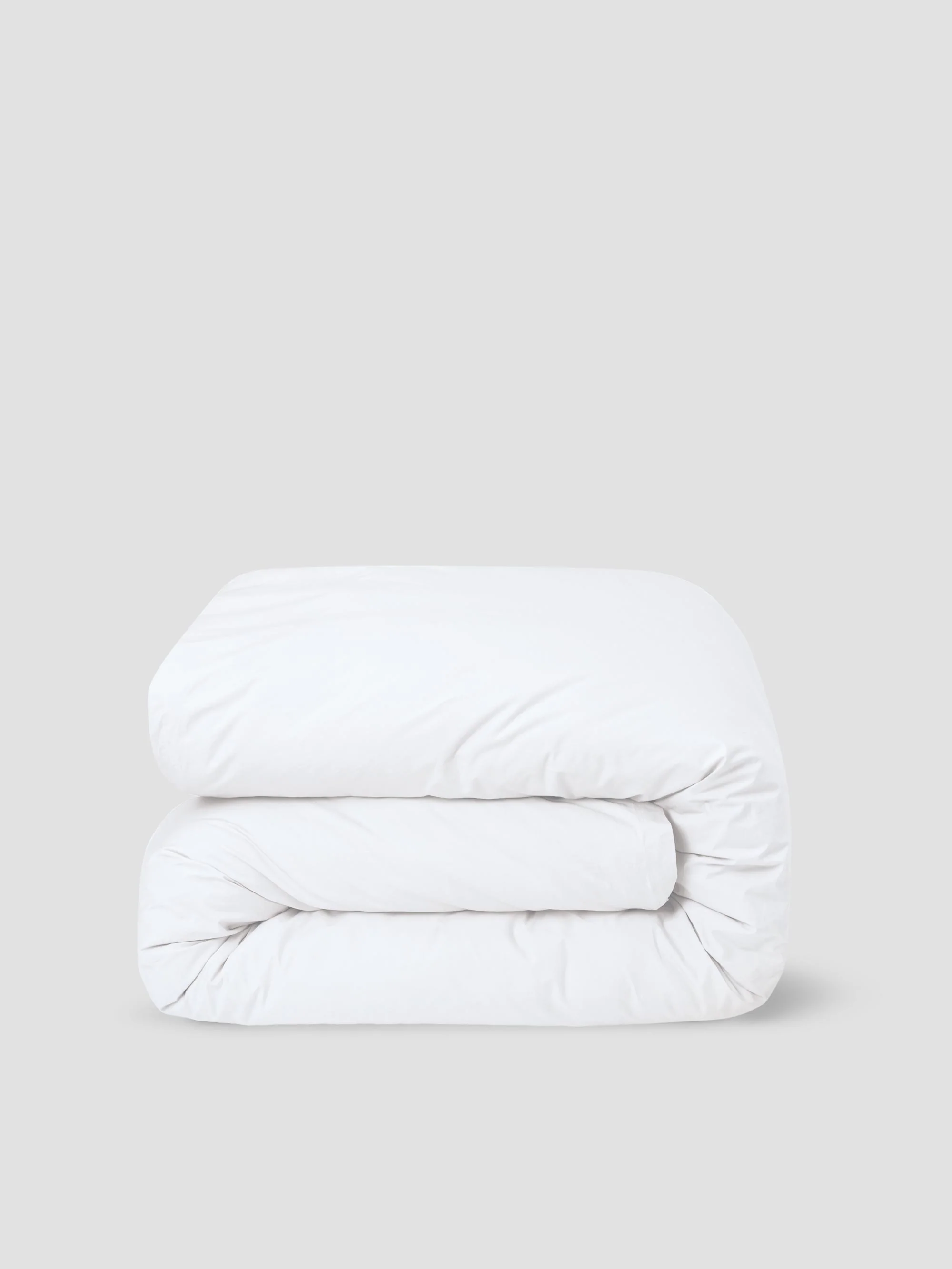 White Washed Cotton Percale Duvet Cover - Image 3